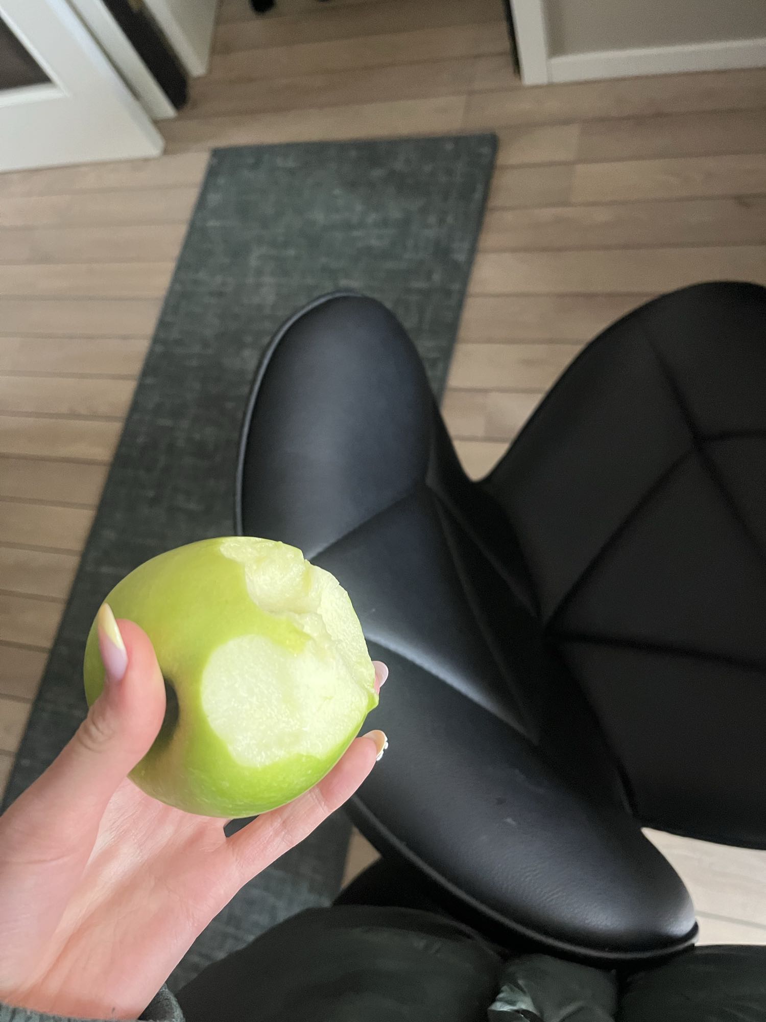 Grönt äpple mellanmål