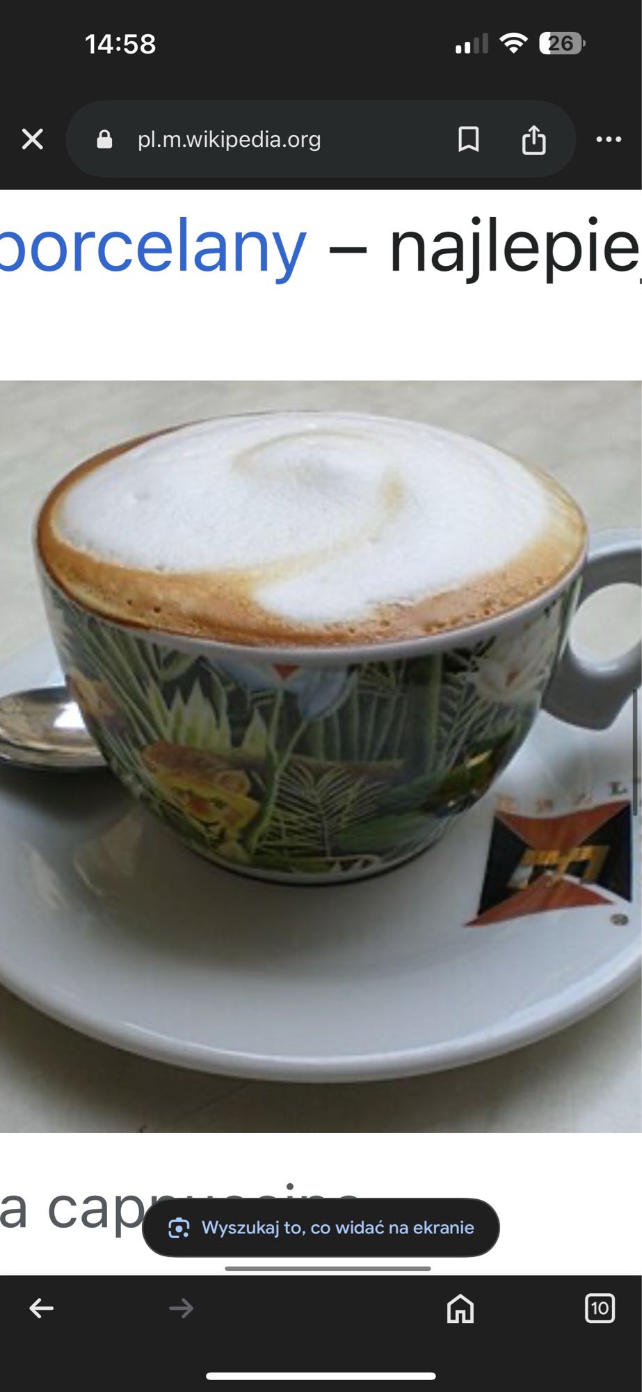 Kawa cappuccino