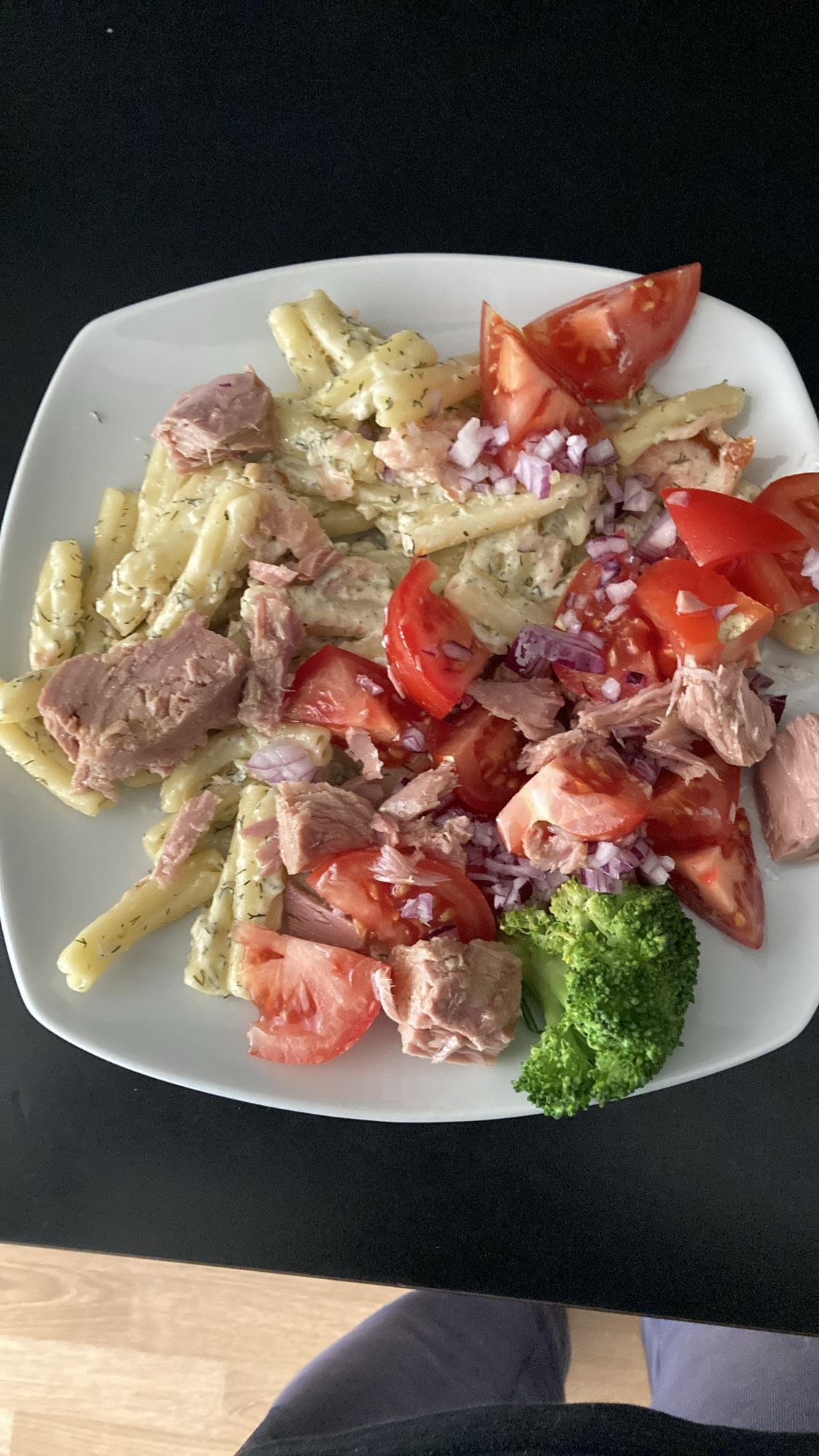 Tonfiskpasta med grönsaker