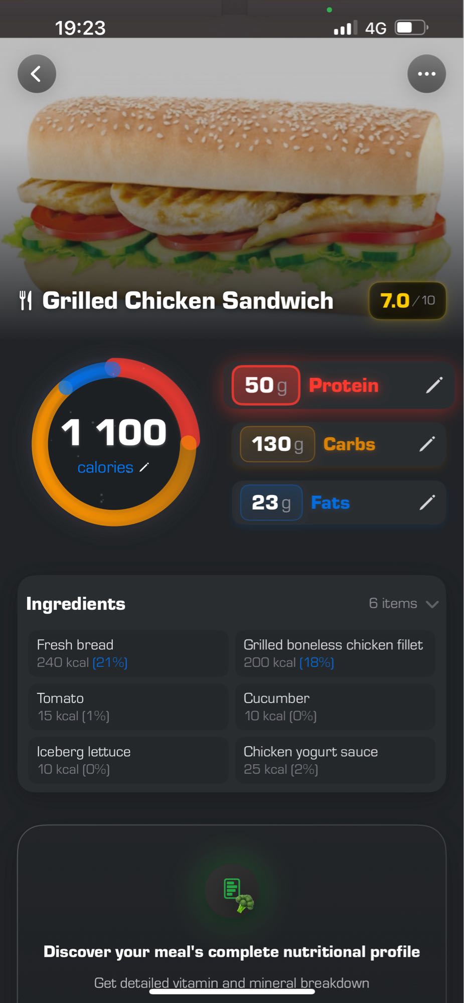 Grilled Chicken Sandwich