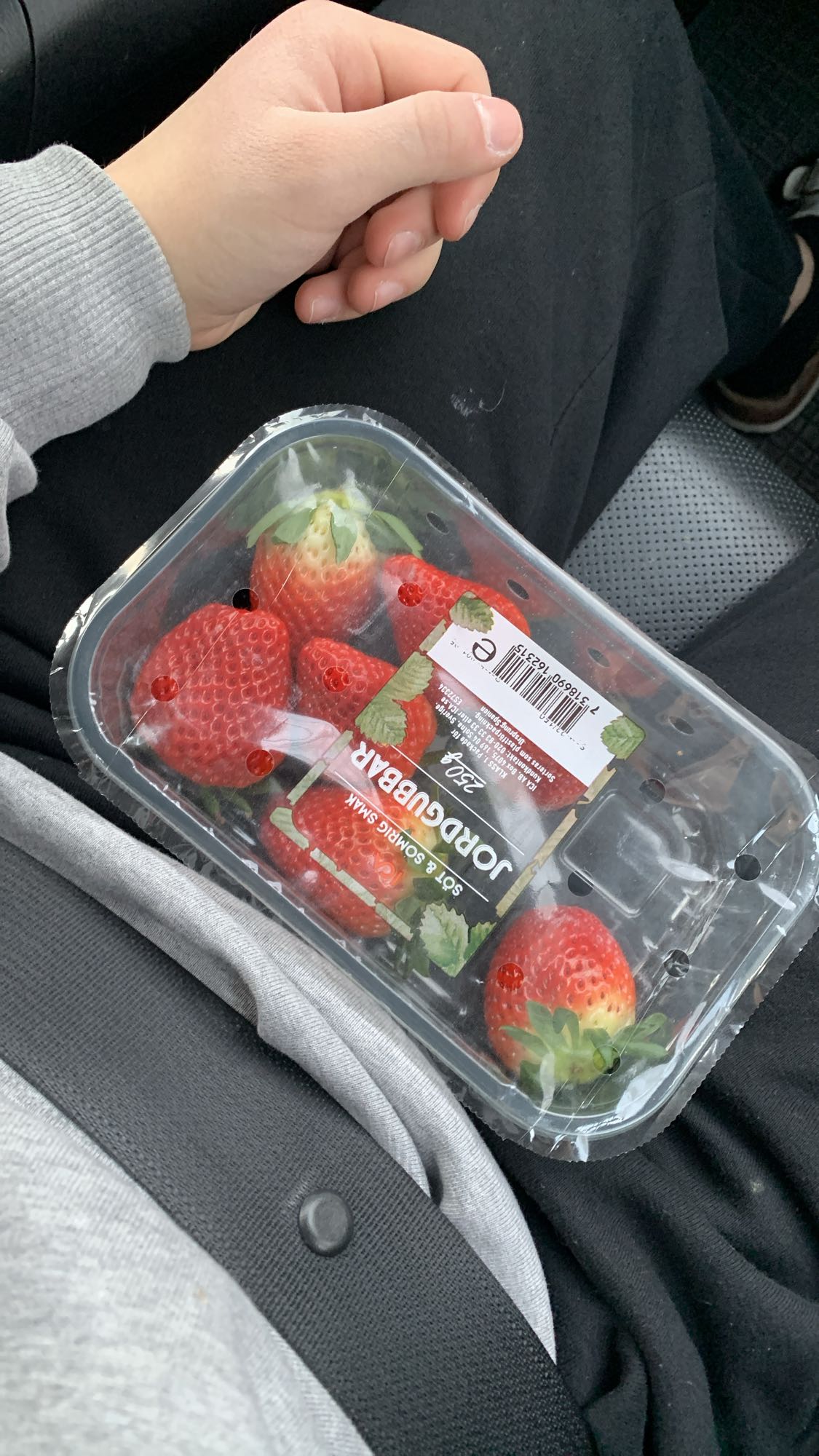 Jordgubbar mellanmål