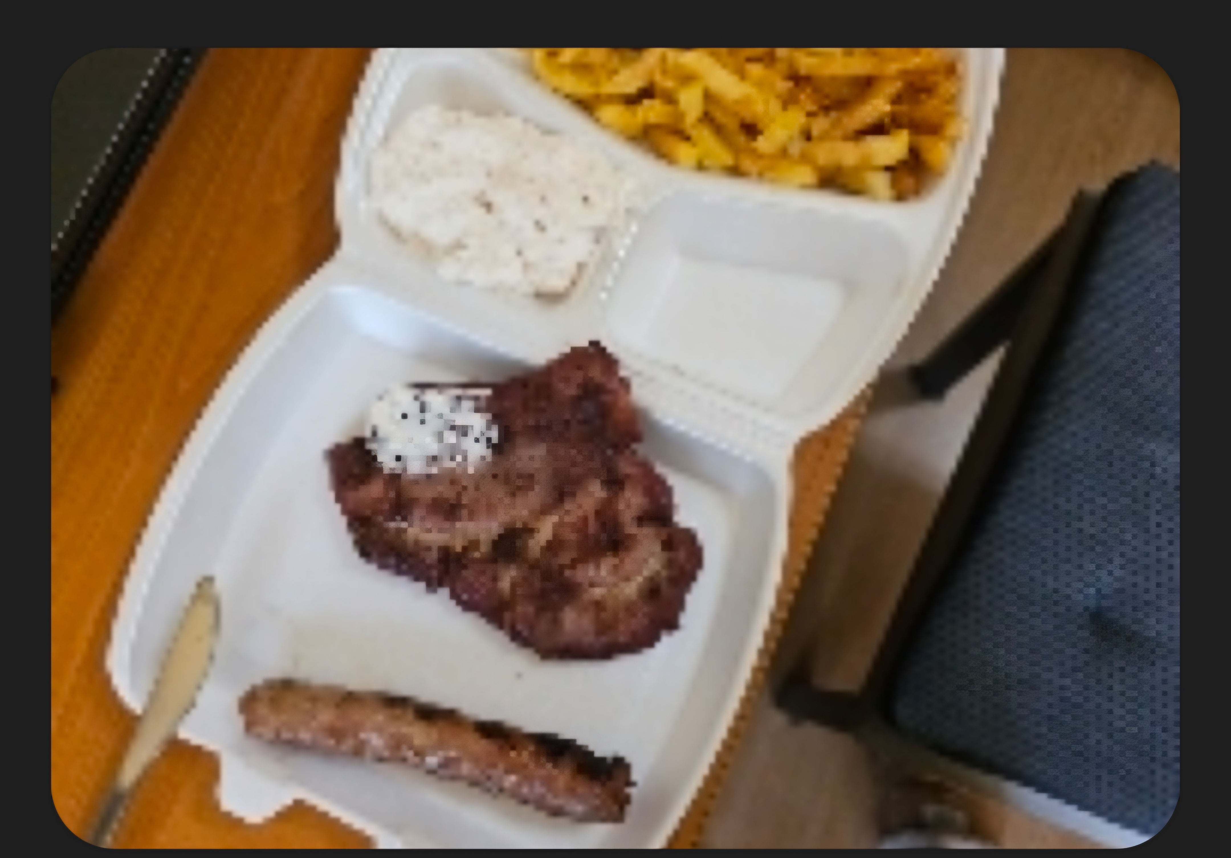 Grilled Meat with Fries