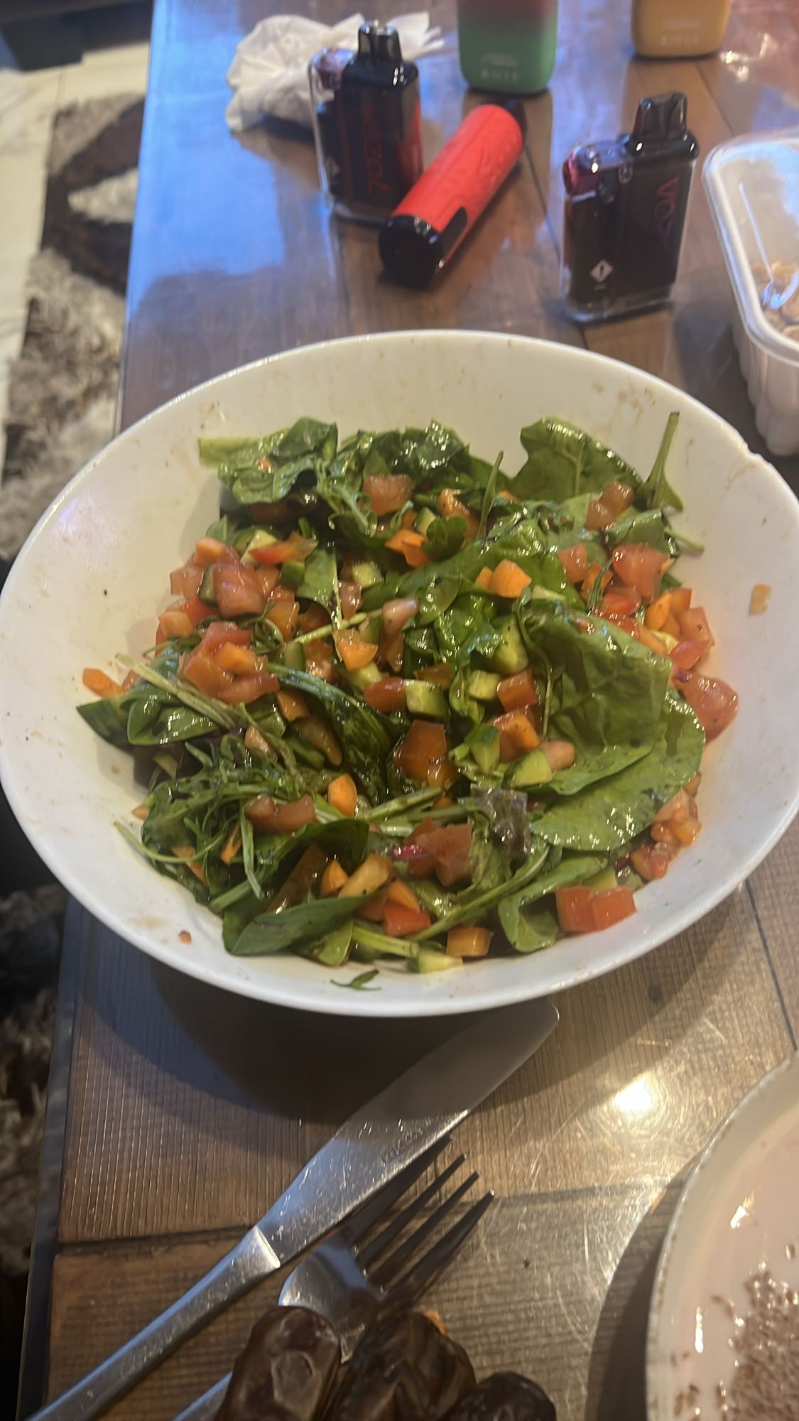 Grönsallad med grönsaker