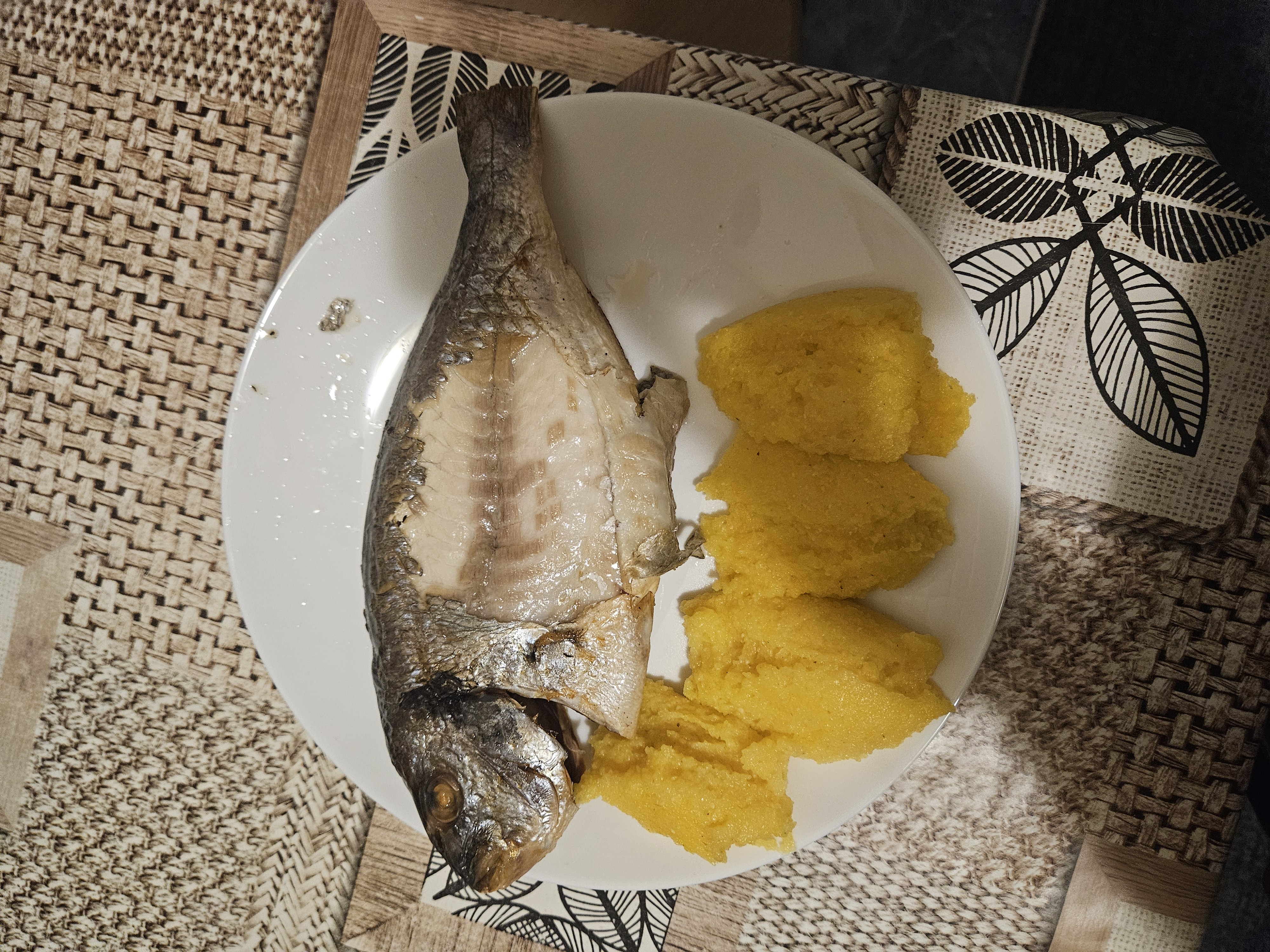 Fish with cornmeal