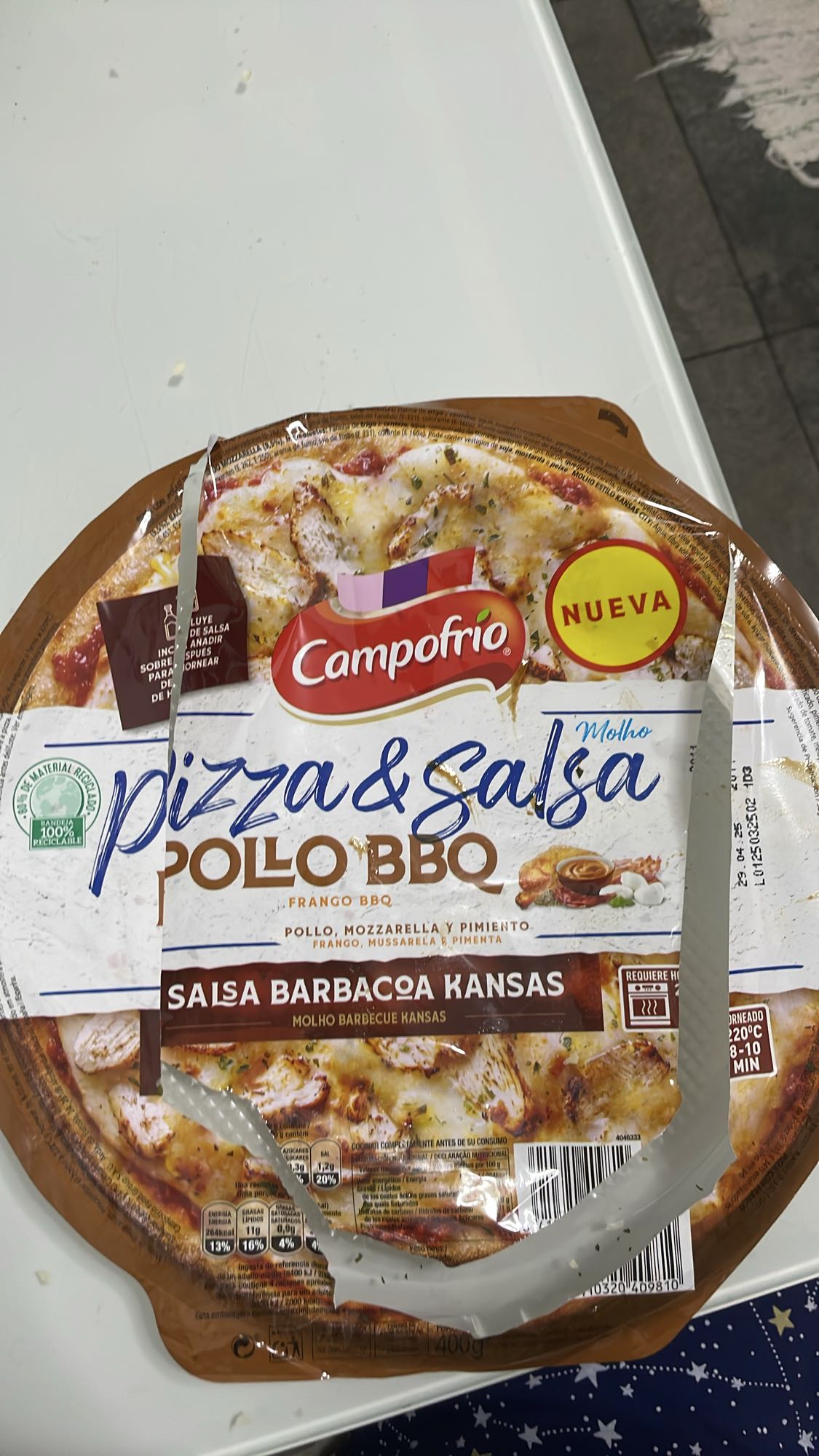 Pizza pollo BBQ