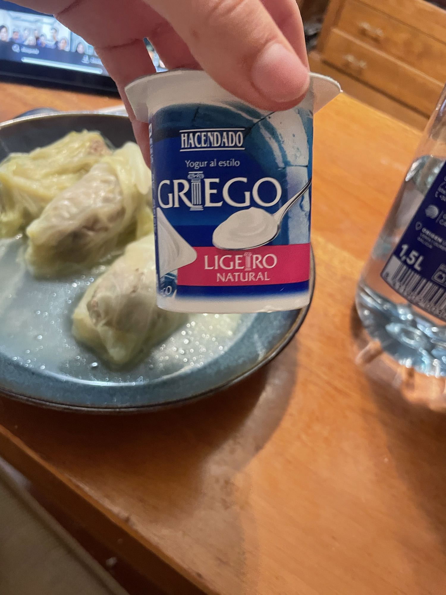 Rollos de col y yogur