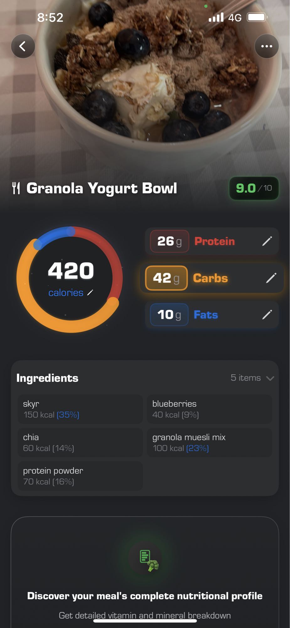Granola Yogurt Bowl
