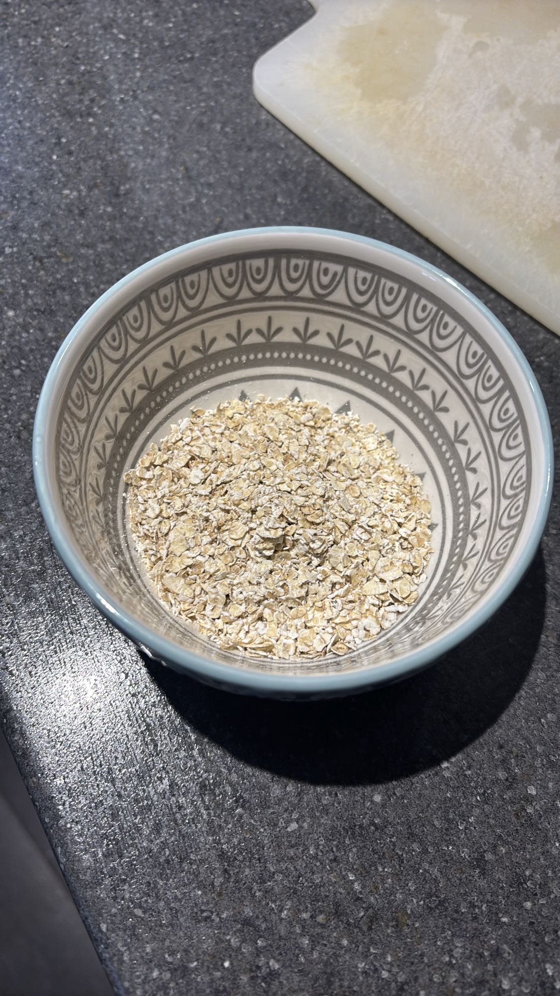 Bol de flocons d'avoine