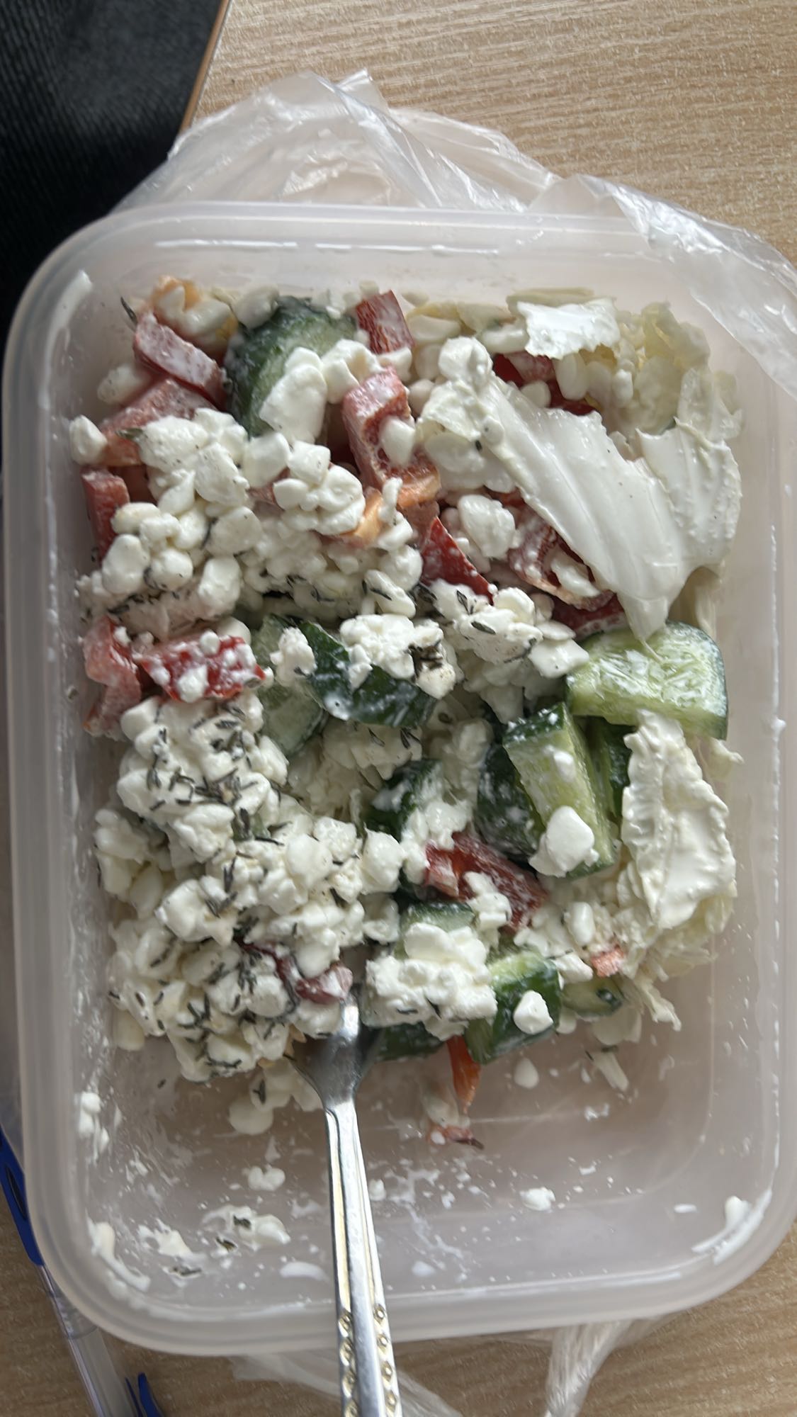 Sałatka z twarogiem