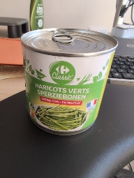 Haricots verts en conserve
