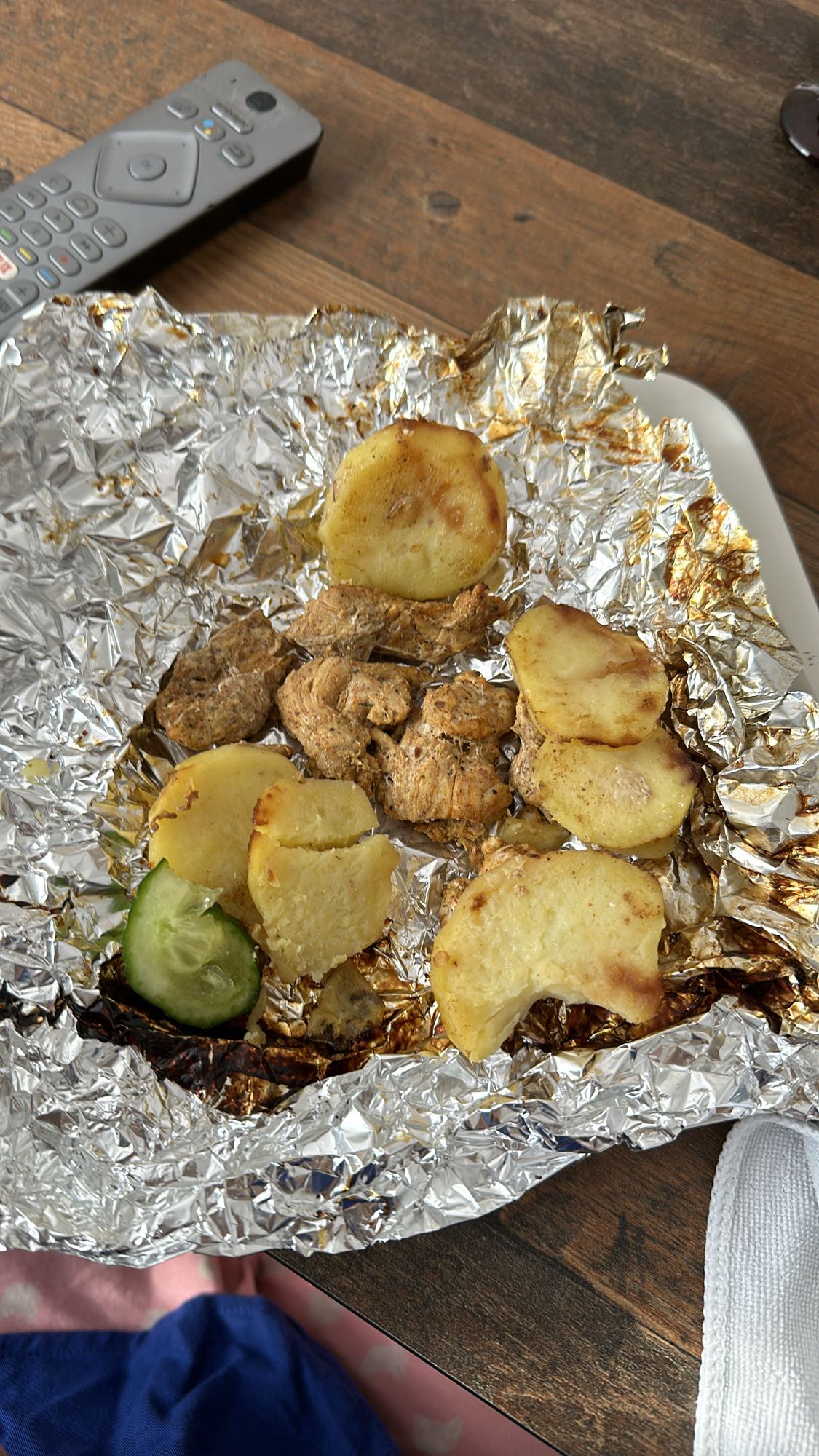 Pollo con papas al horno