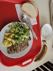 Grilled Meat with Sides