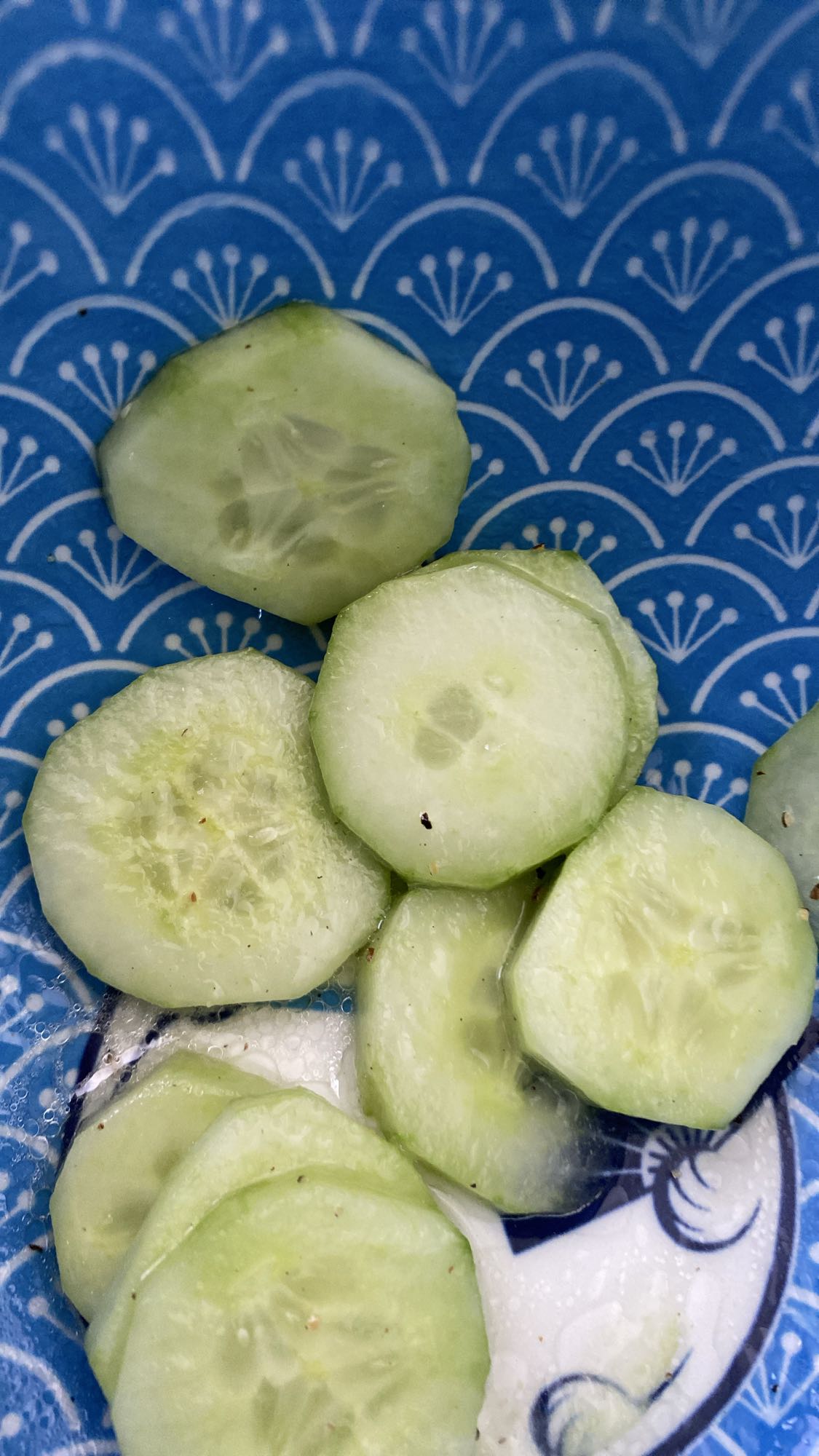 Tranches de concombre