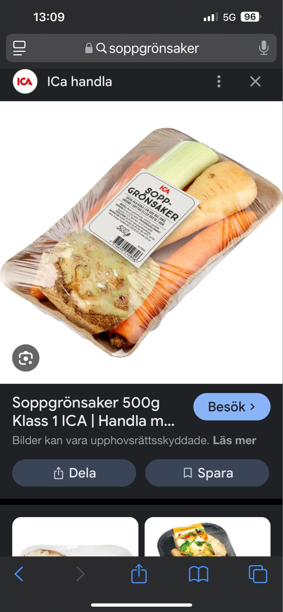 Soppgrönsaker mix