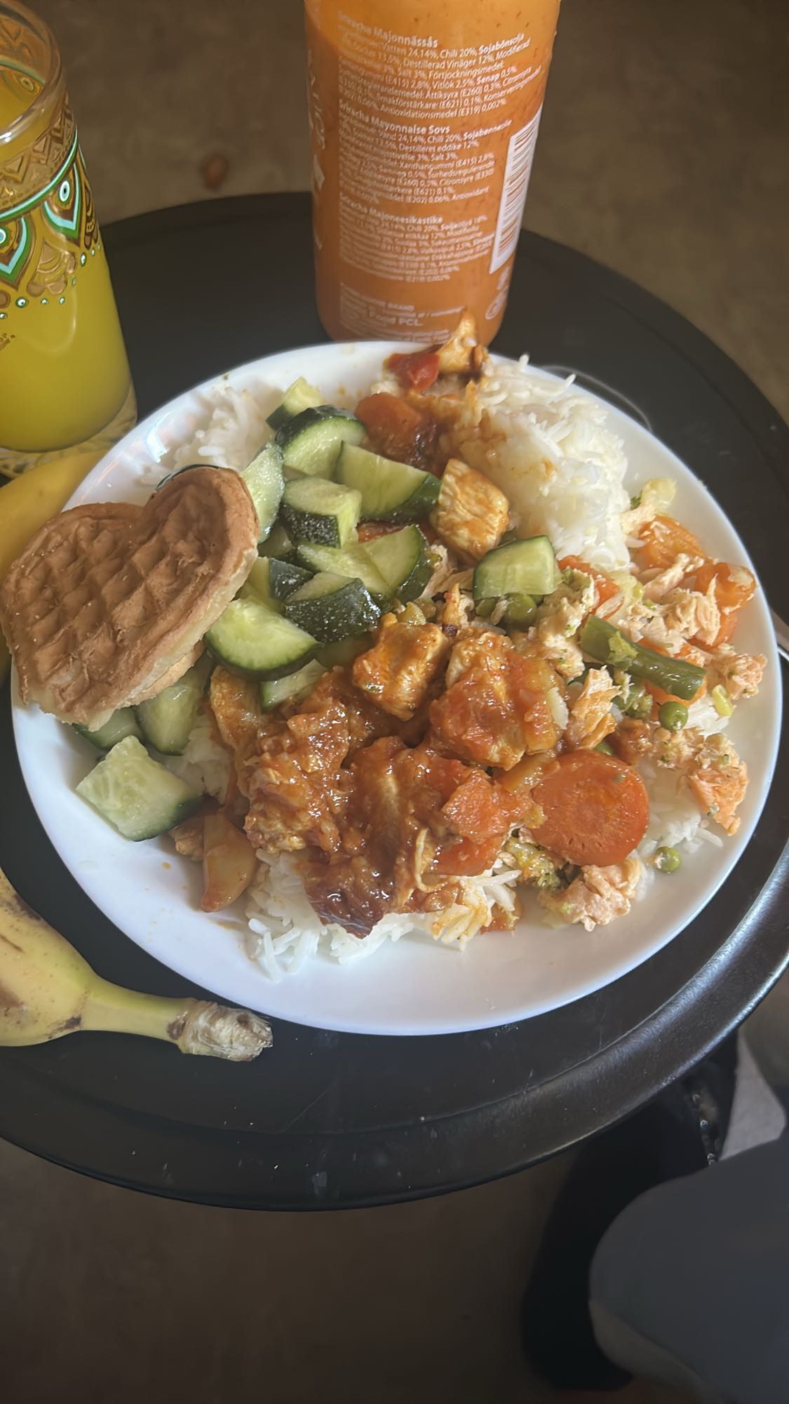 Chicken Veggie Rice Plate