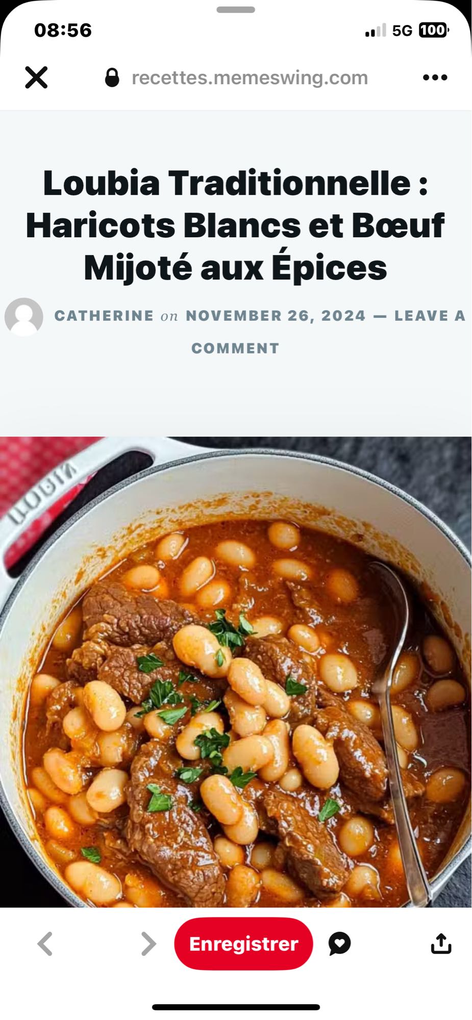 Loubia au boeuf épicée