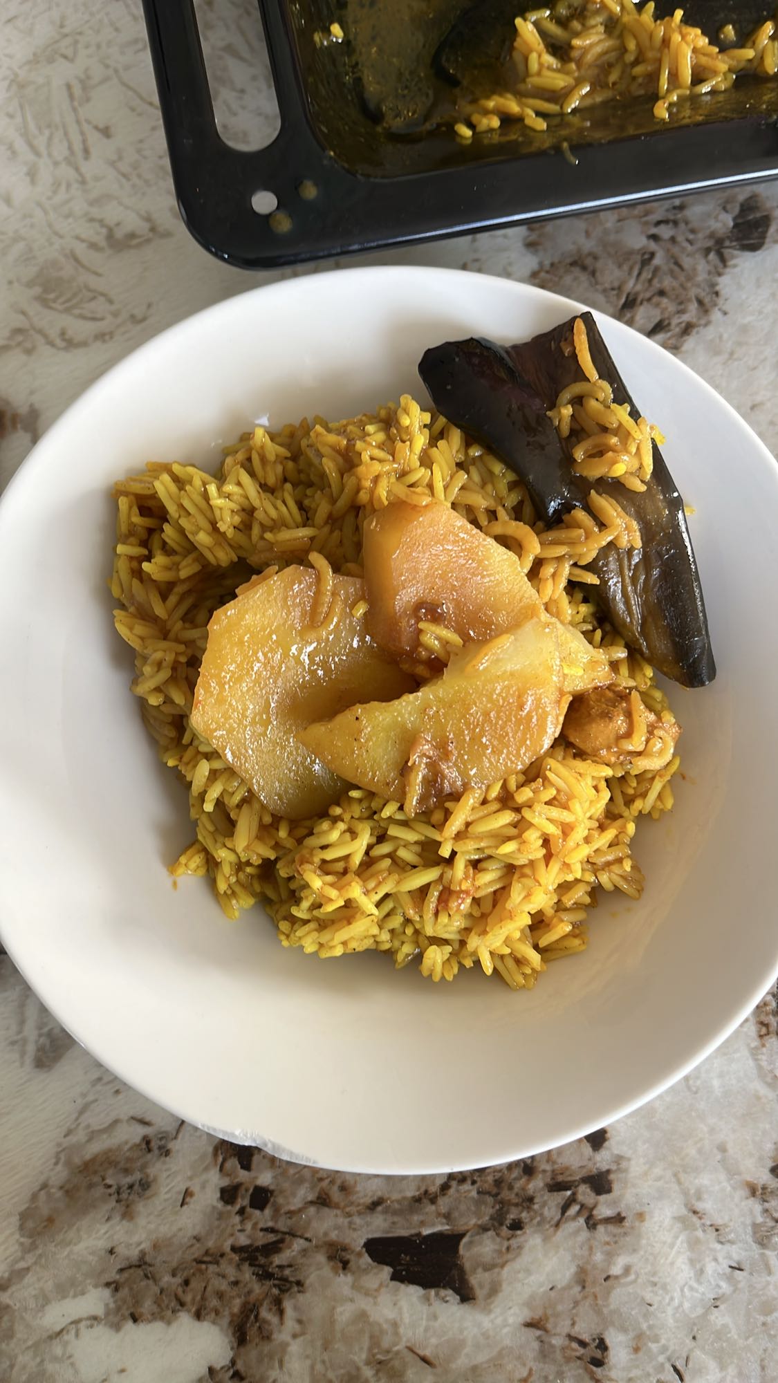 Spiced rice with veggies