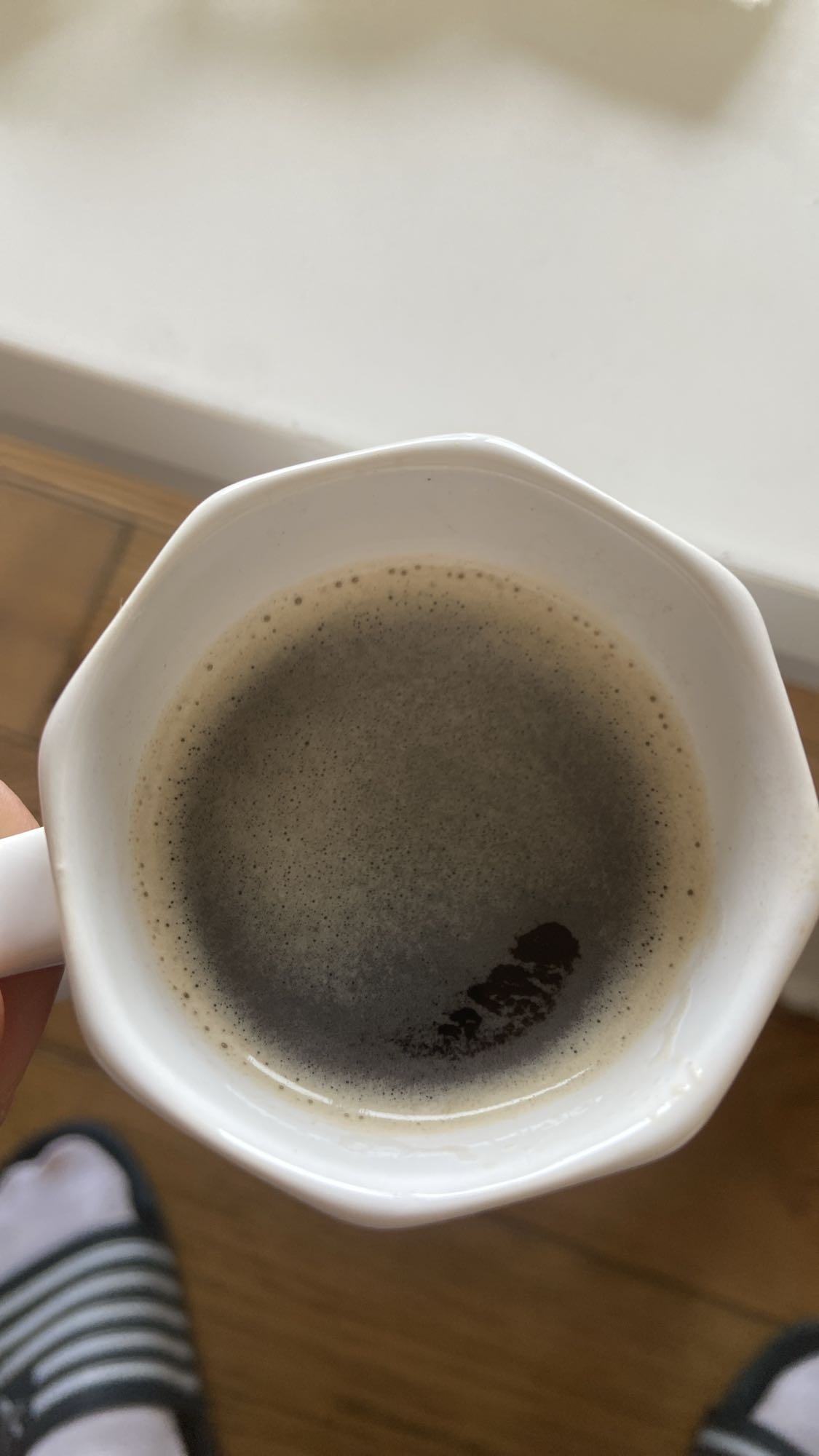 Taza de café negro