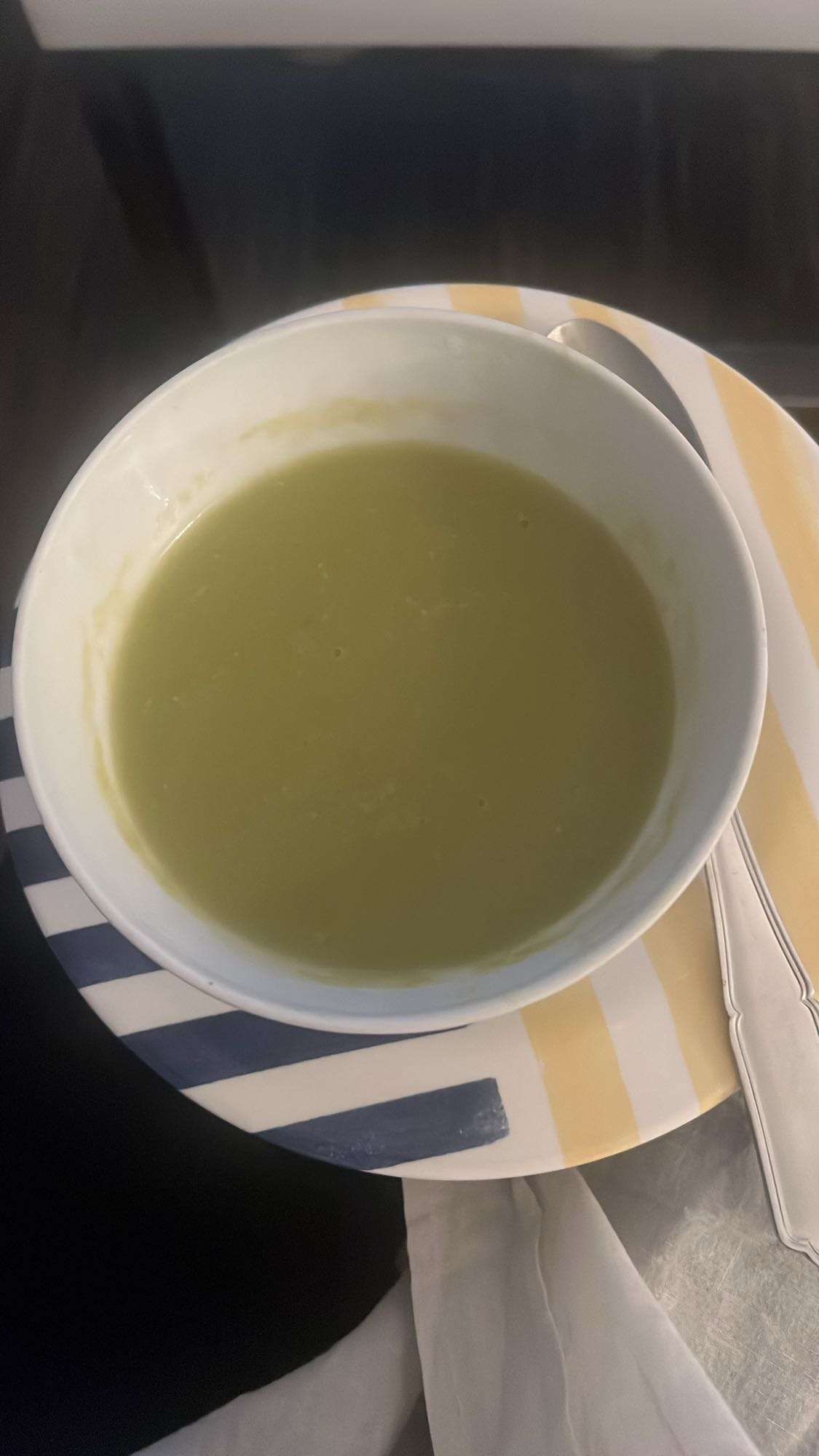 Soupe de légumes verts