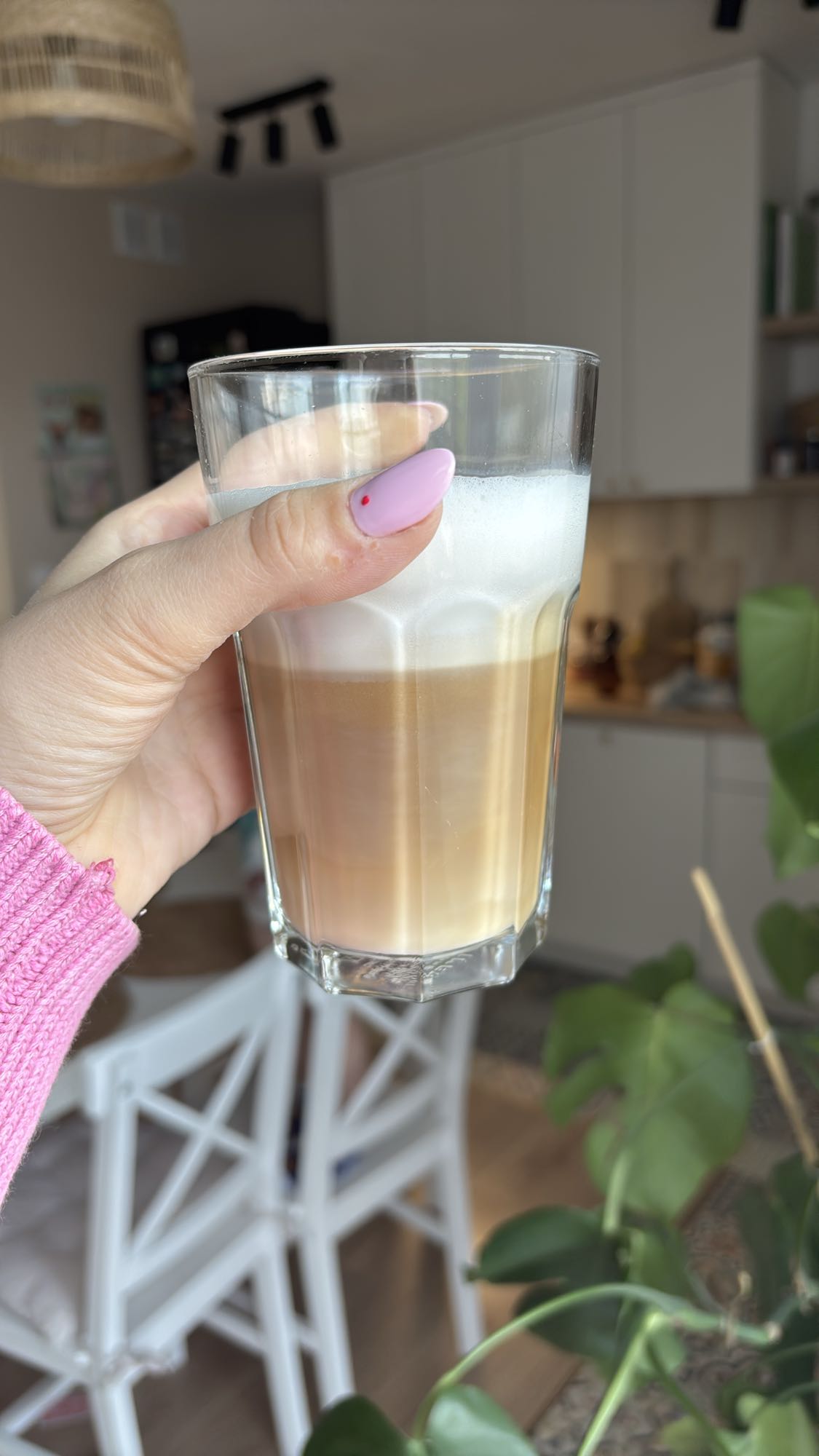 Latte macchiato na owsianym mleku