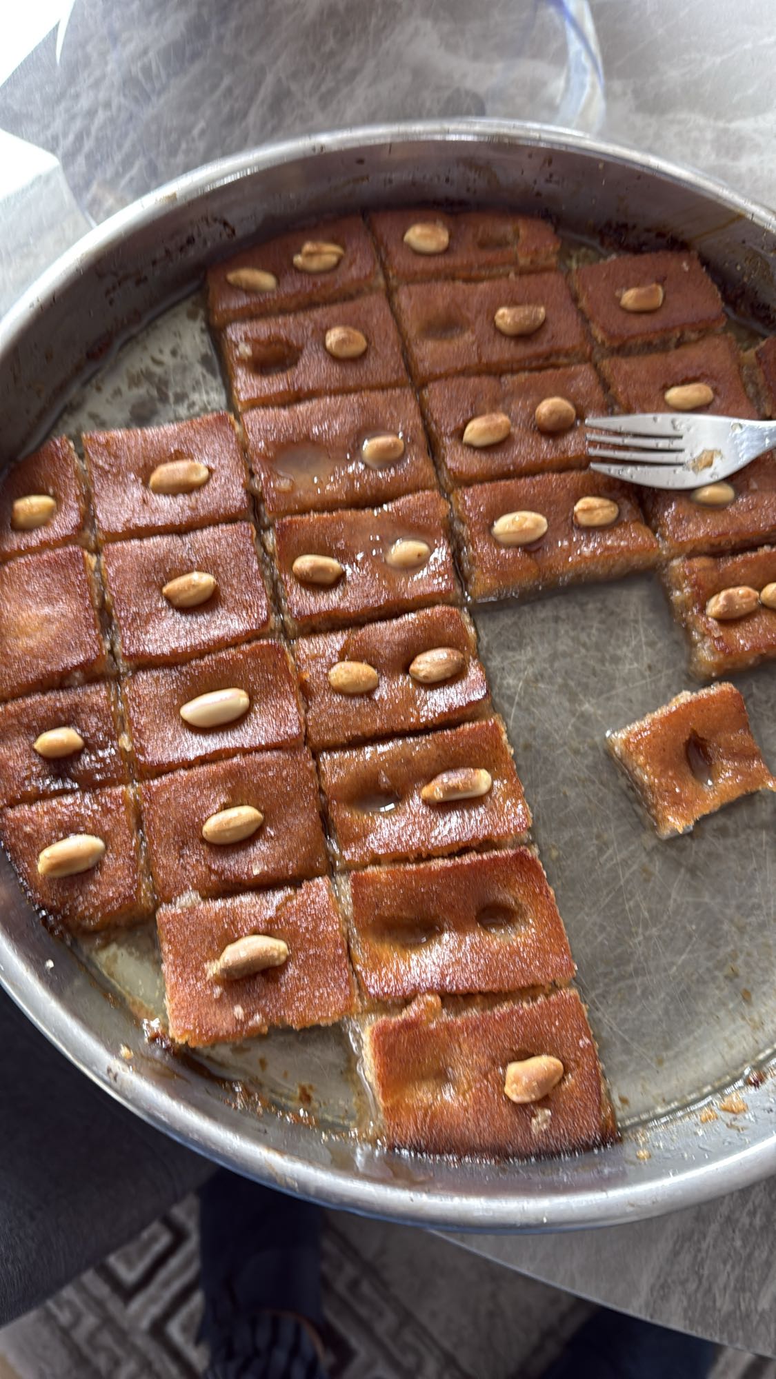 Basbousa med mandel