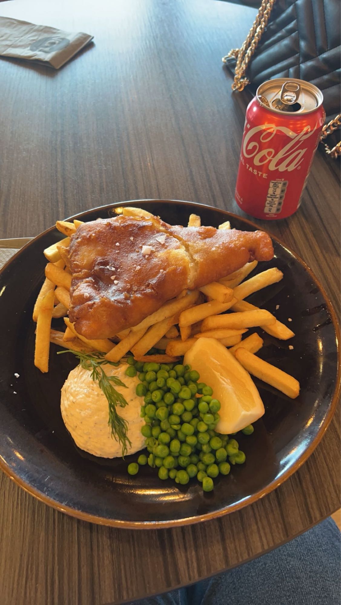 Fish and chips tallrik