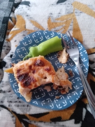 Cheese pie with pepper