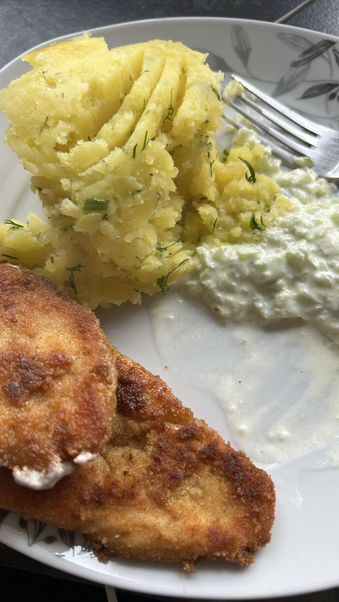 Kotlet z ziemniakami