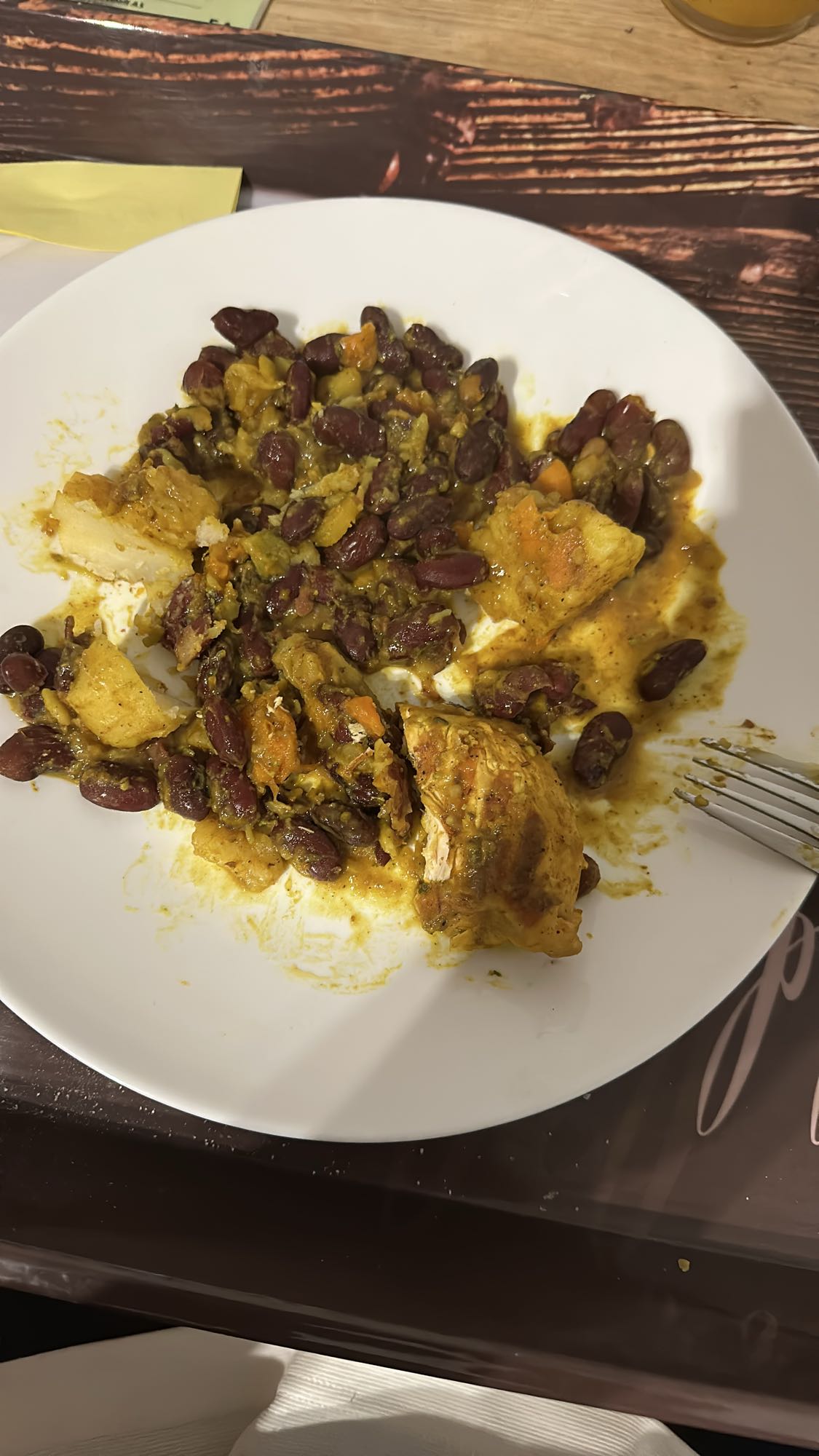 Chicken and kidney beans