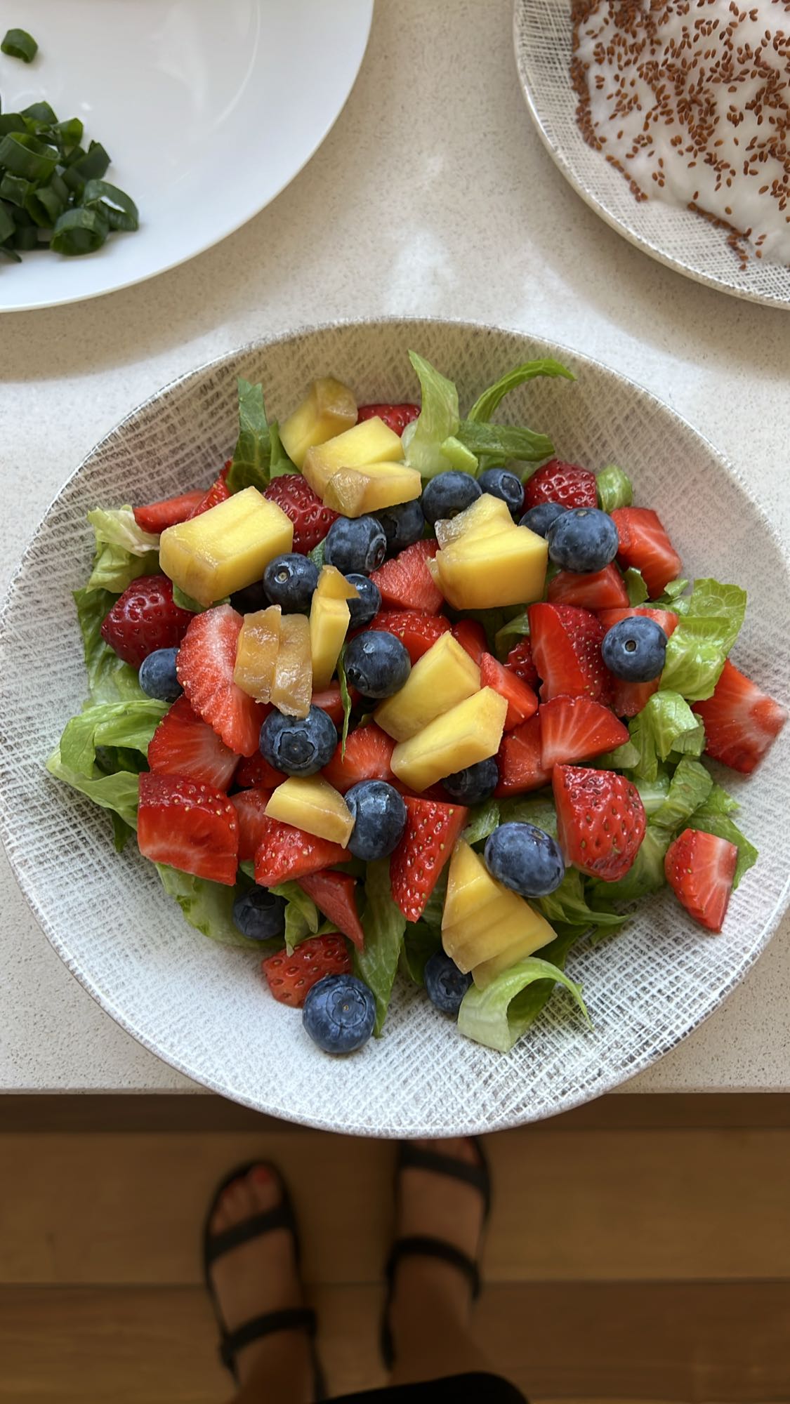 Sałatka owocowa z sałatą