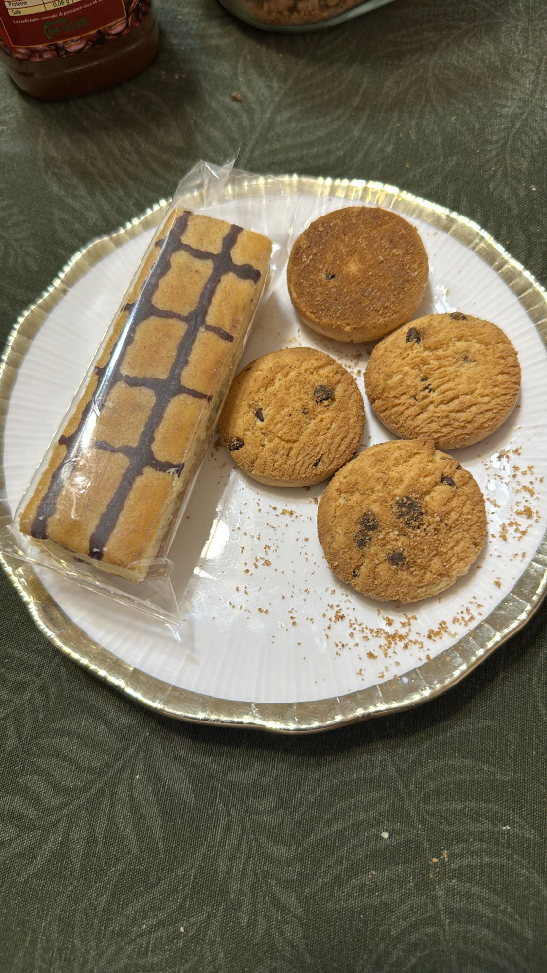 Galletas y pastelito