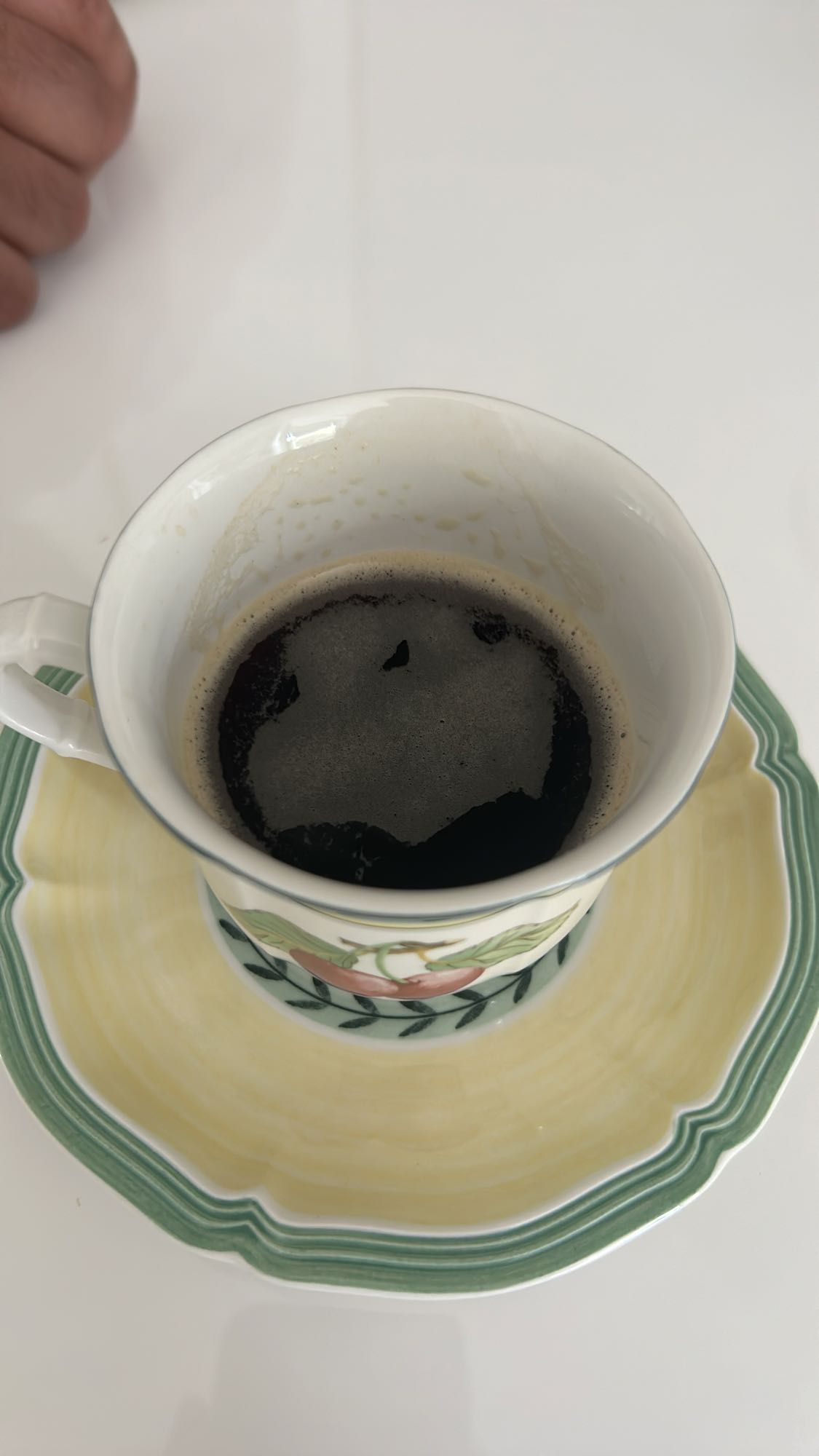 Taza de café negro