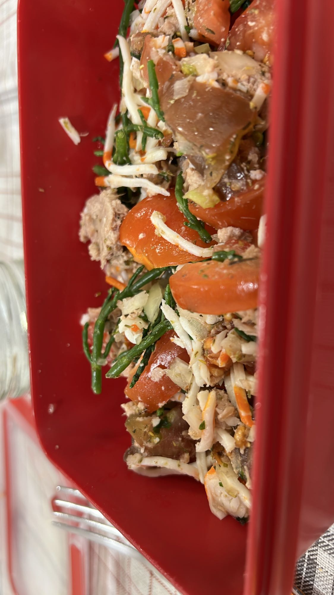 Salade de thon et légumes