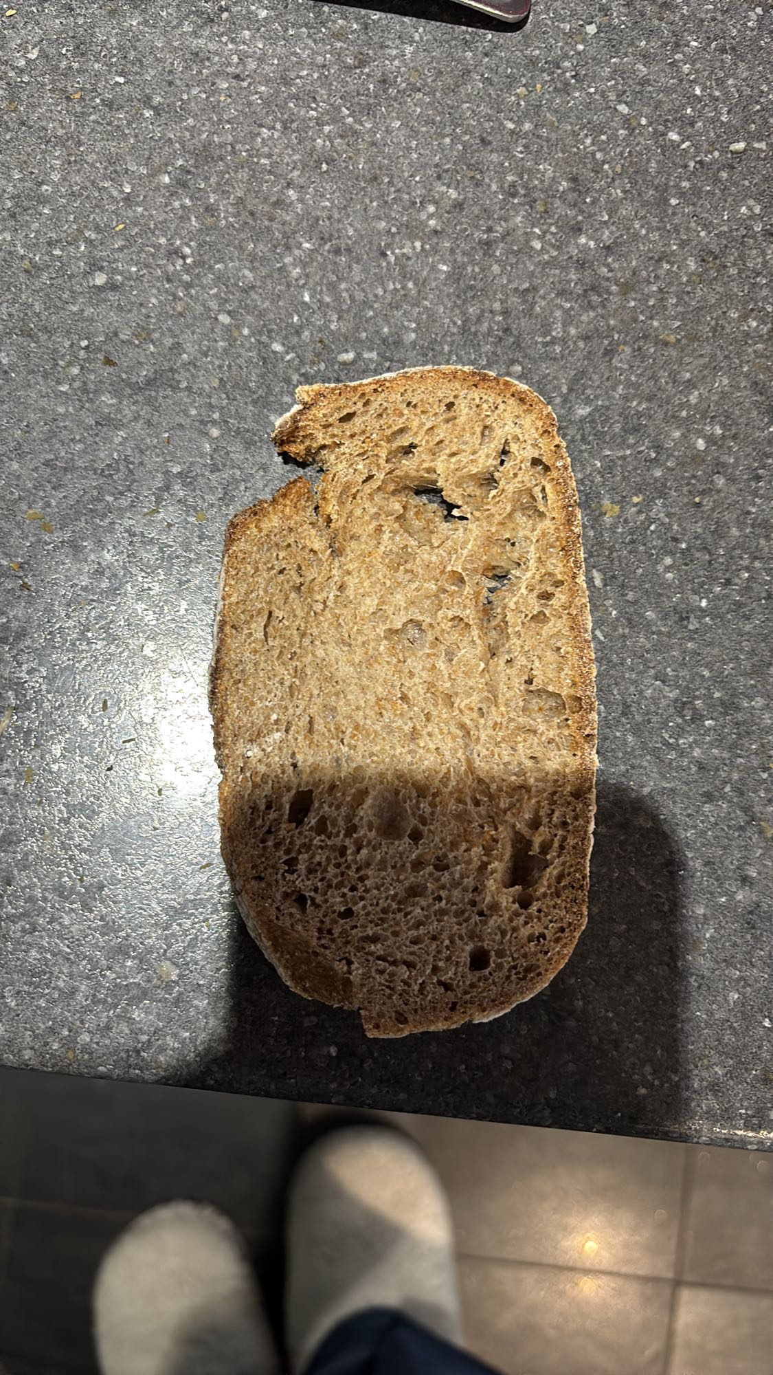 Tranche de pain complet