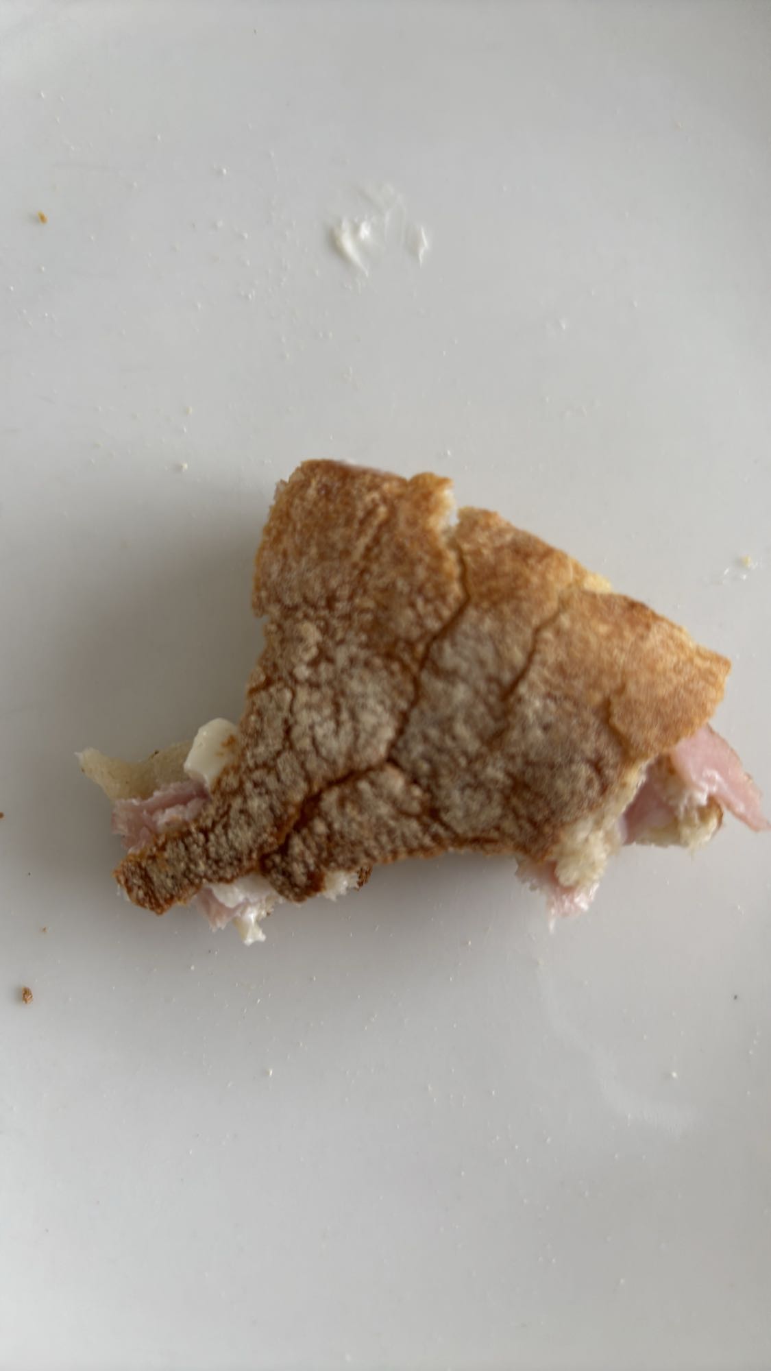 Ham and cream sandwich