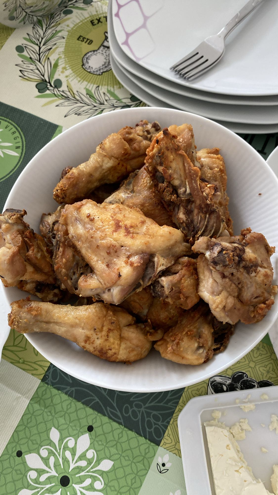 Pollo frito casero