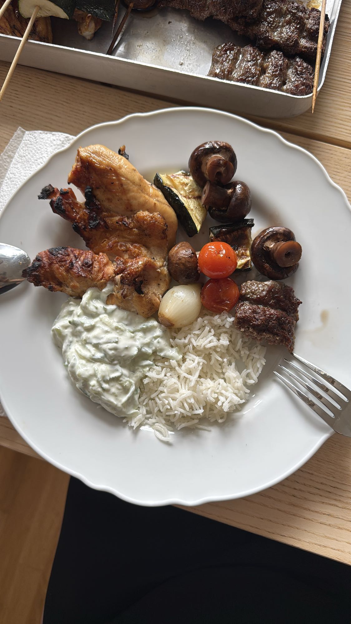 Grilltallrik med ris