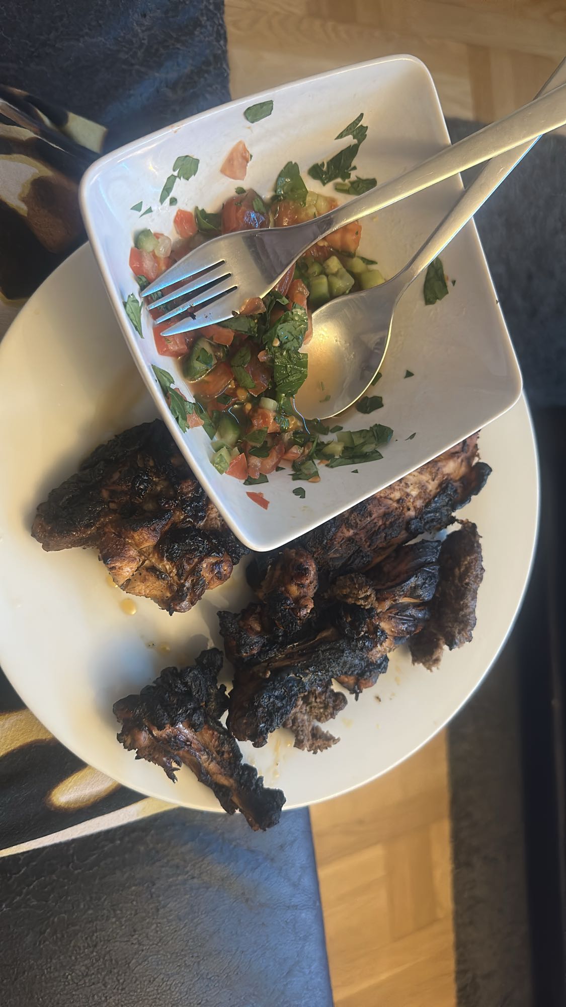 Grillad kyckling med sallad