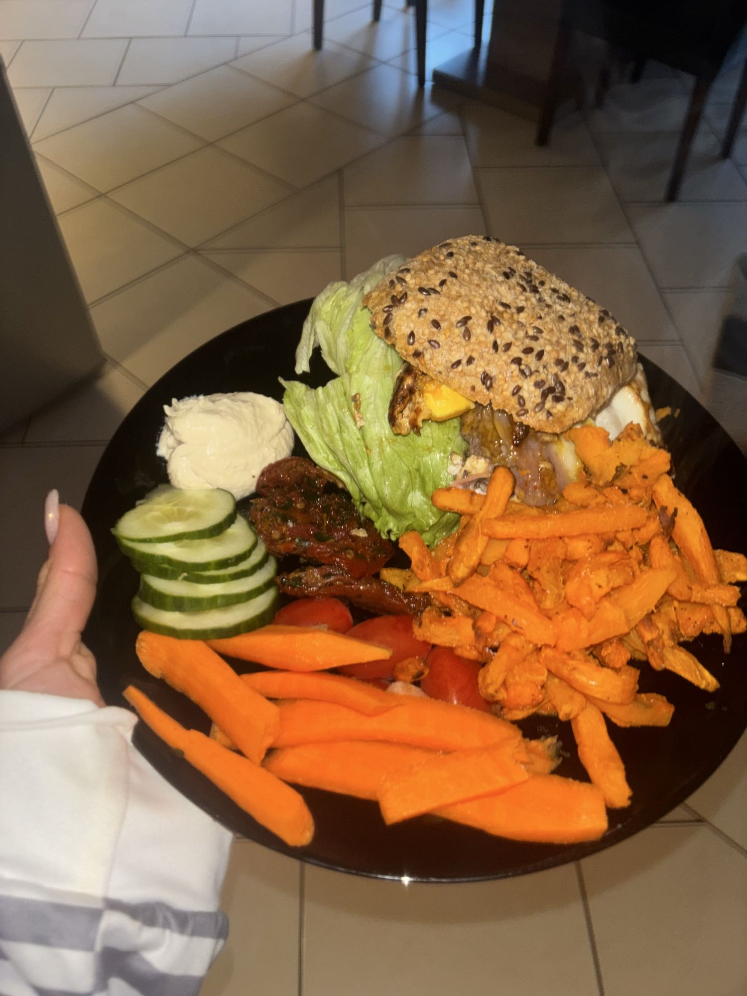 Burger et légumes revisité