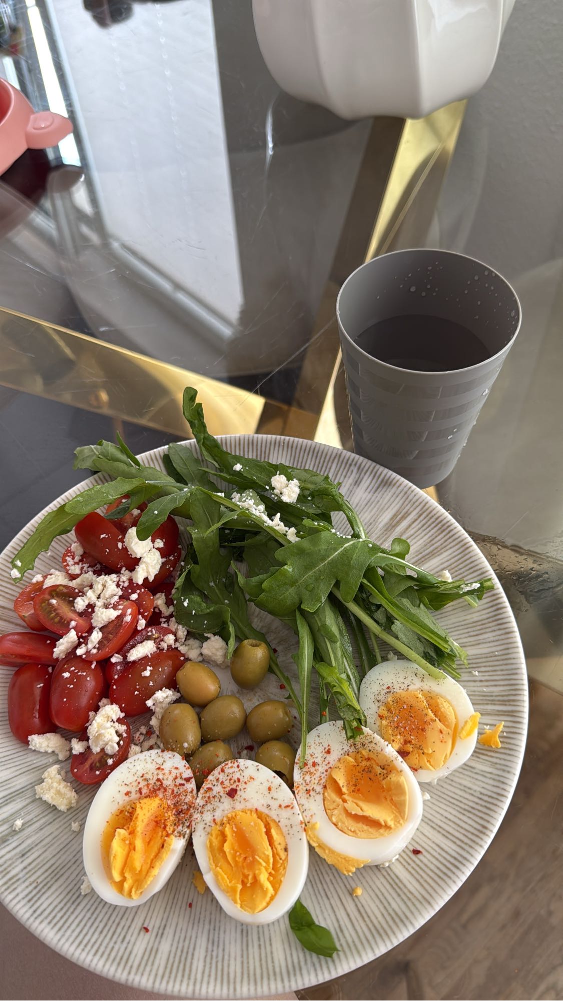 Boiled Egg Salad Plate