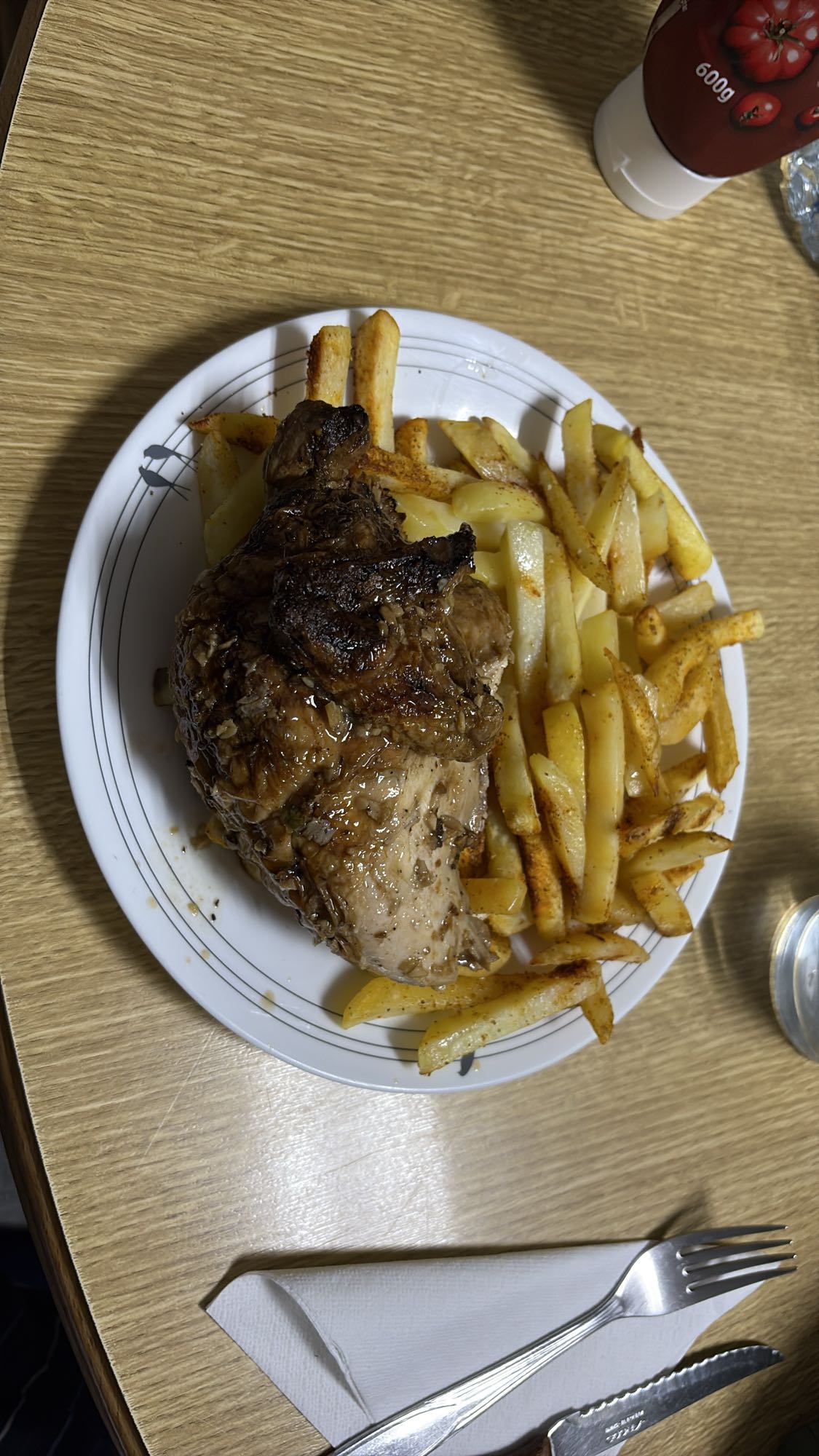 Pollo y patatas al horno