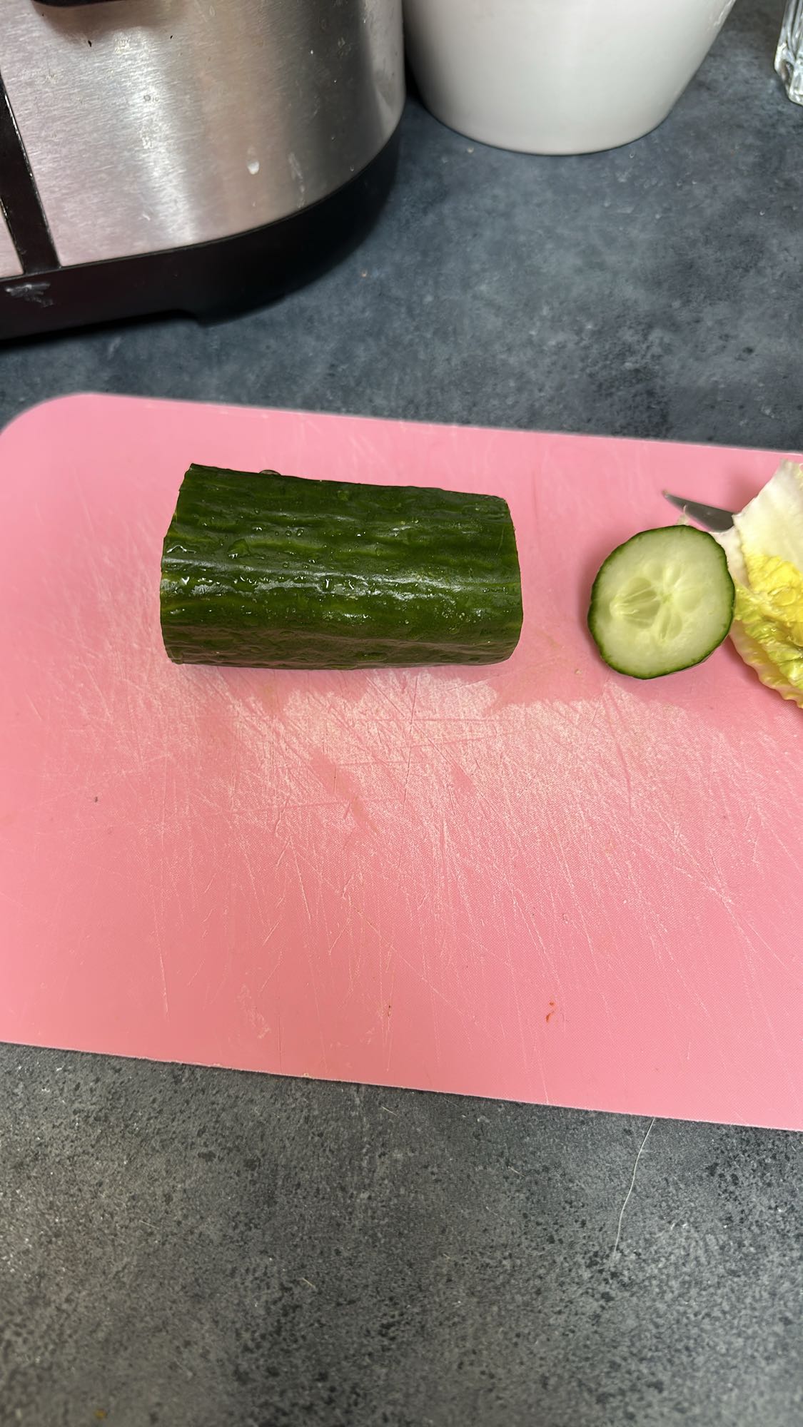 Pepino y lechuga