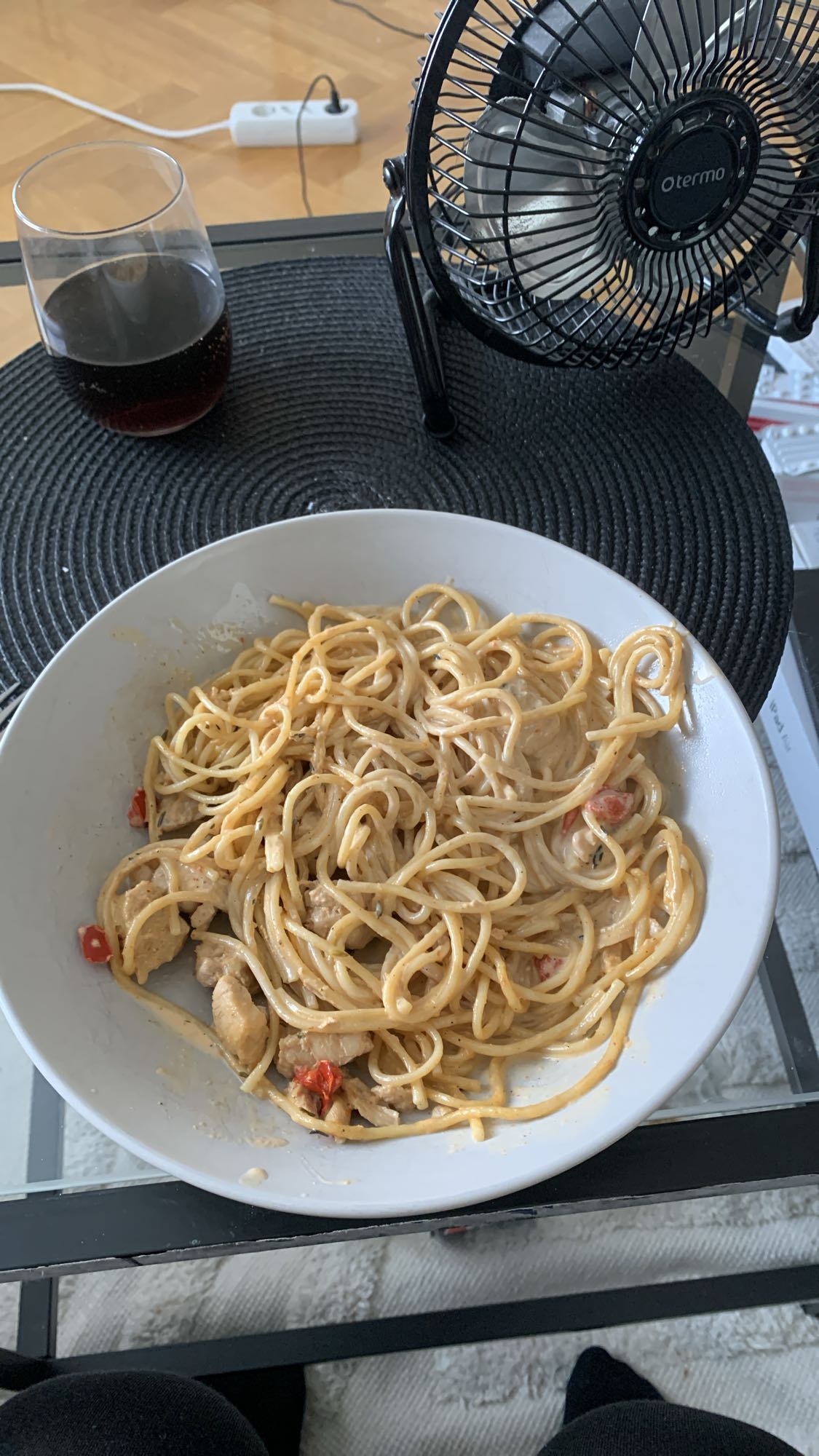 Krämig kycklingpasta