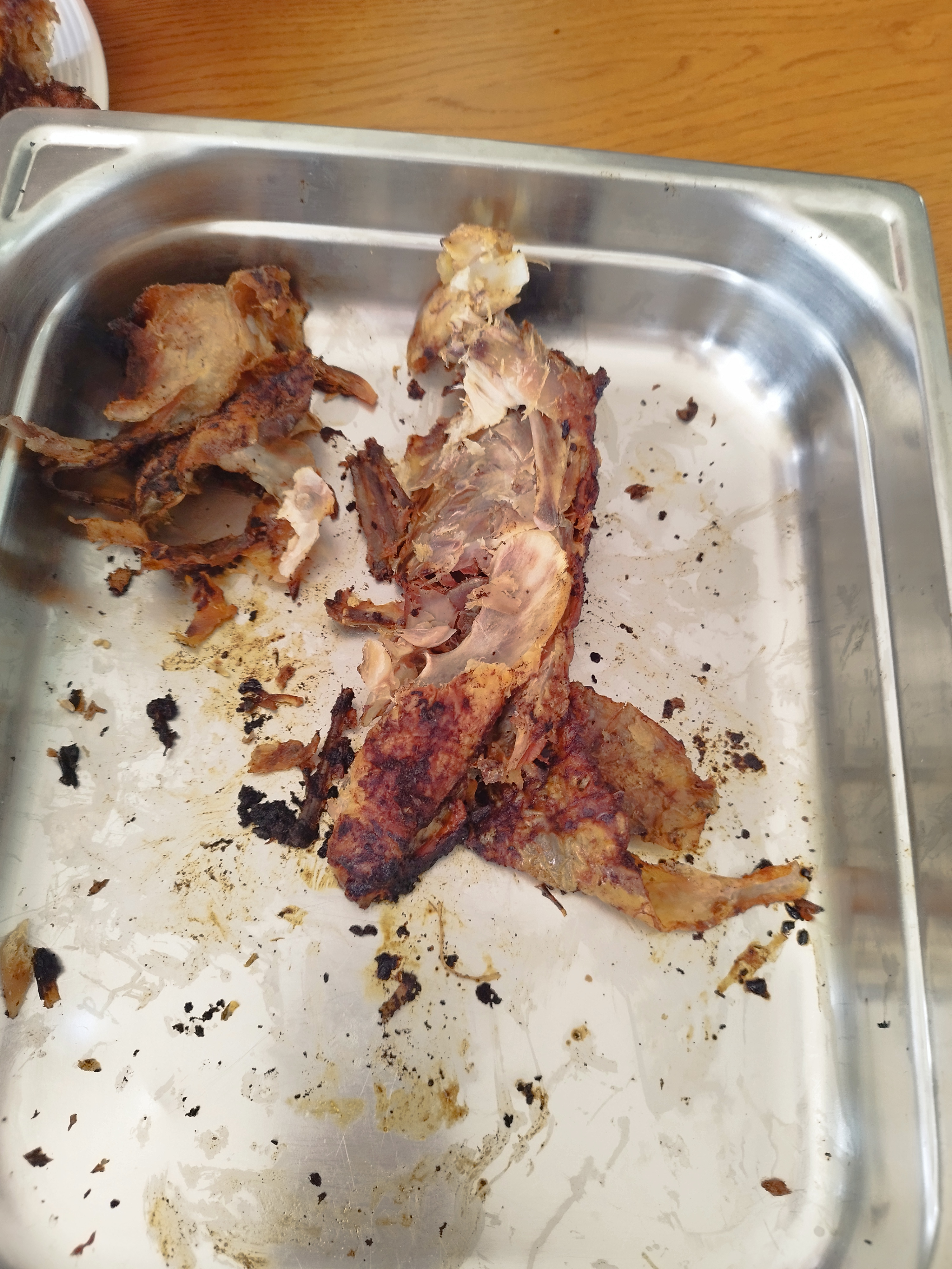 Restes de poulet rôti avec fondue de poireaux et lentilles corail