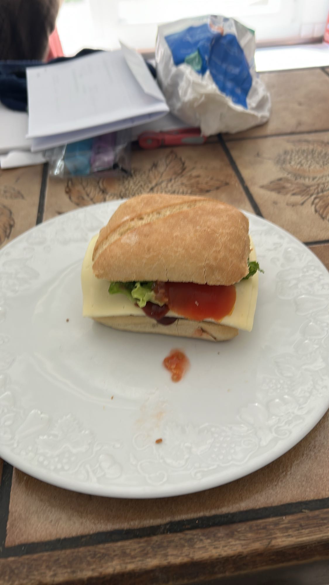 Steak fromage et sauce barbecue