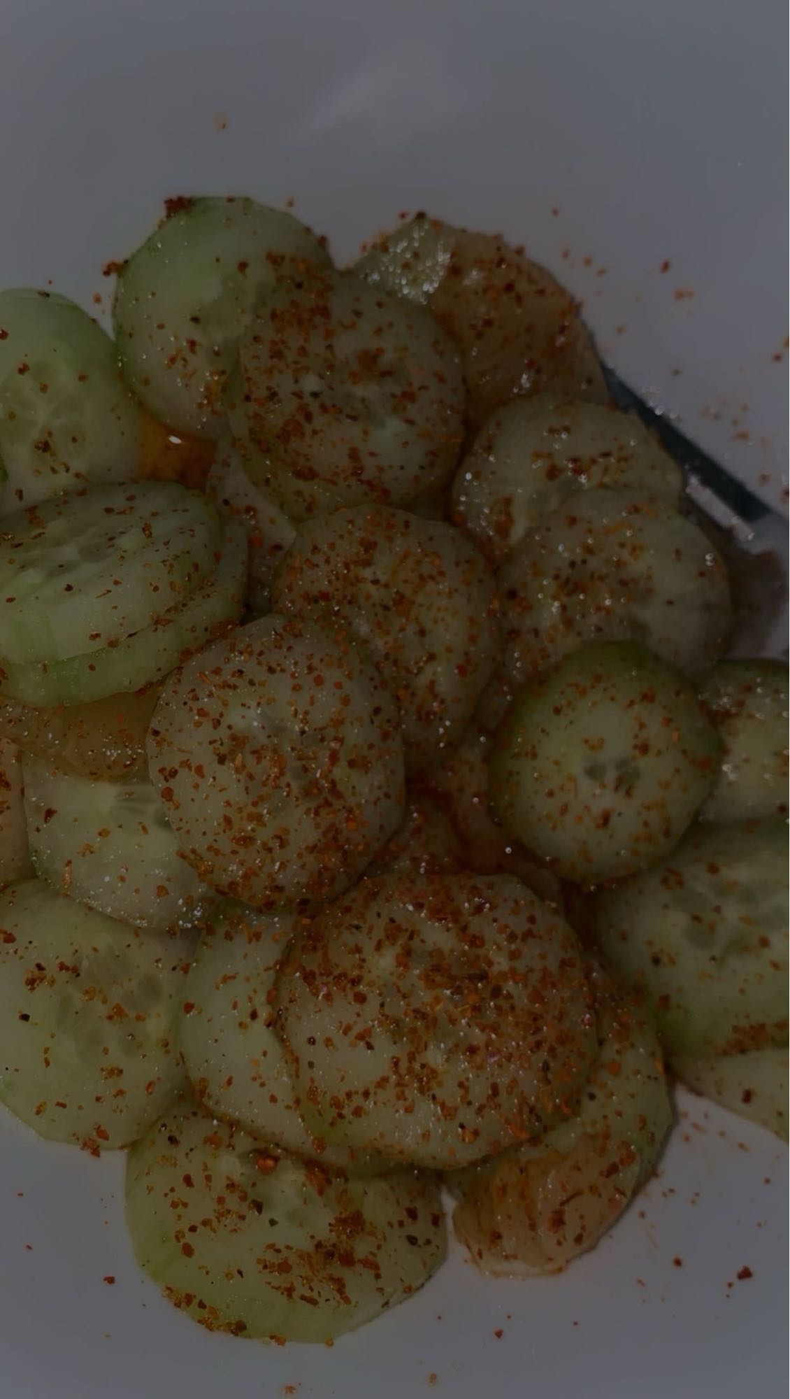 Pepino con chile