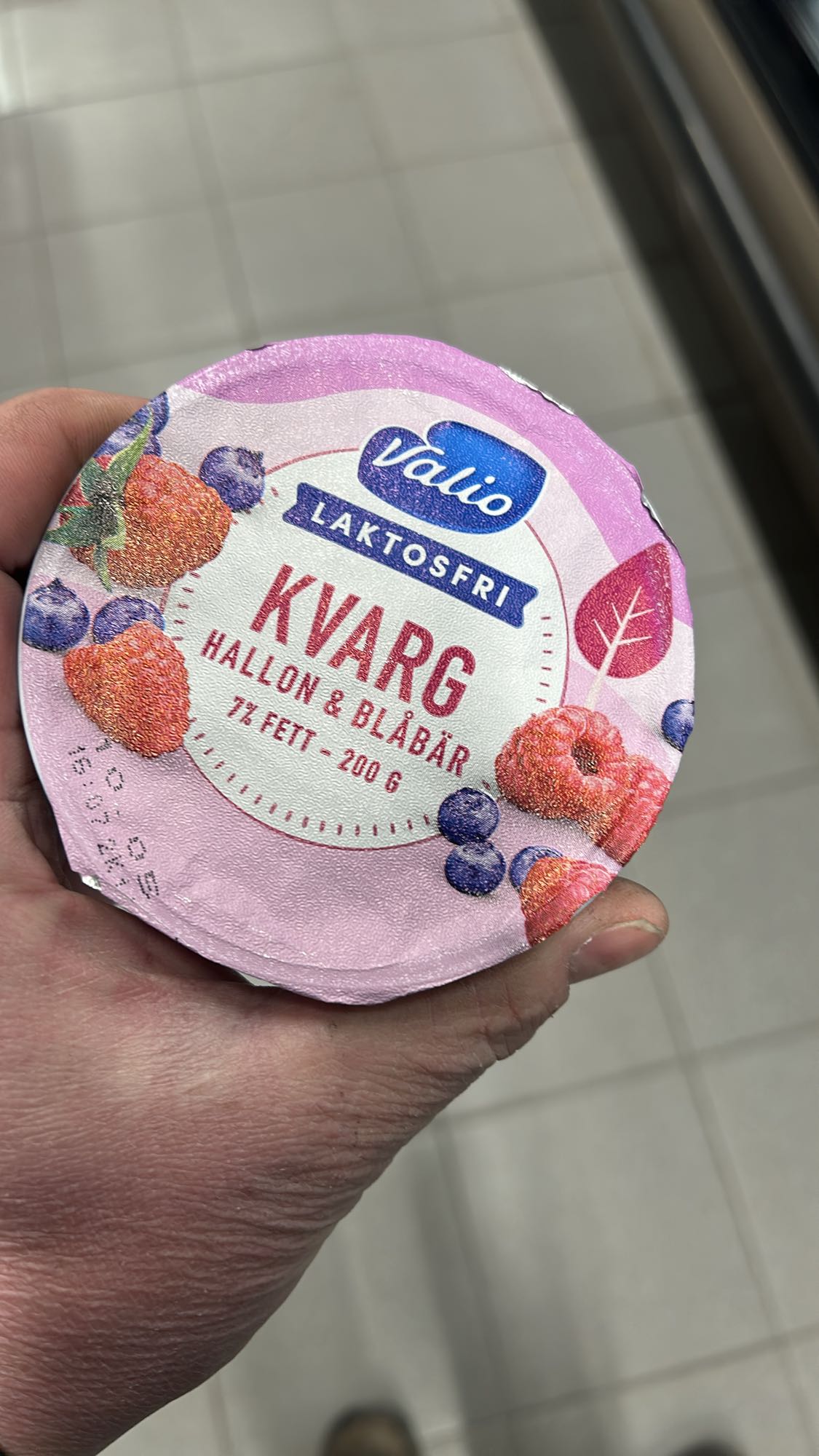 Kvarg hallon & blåbär