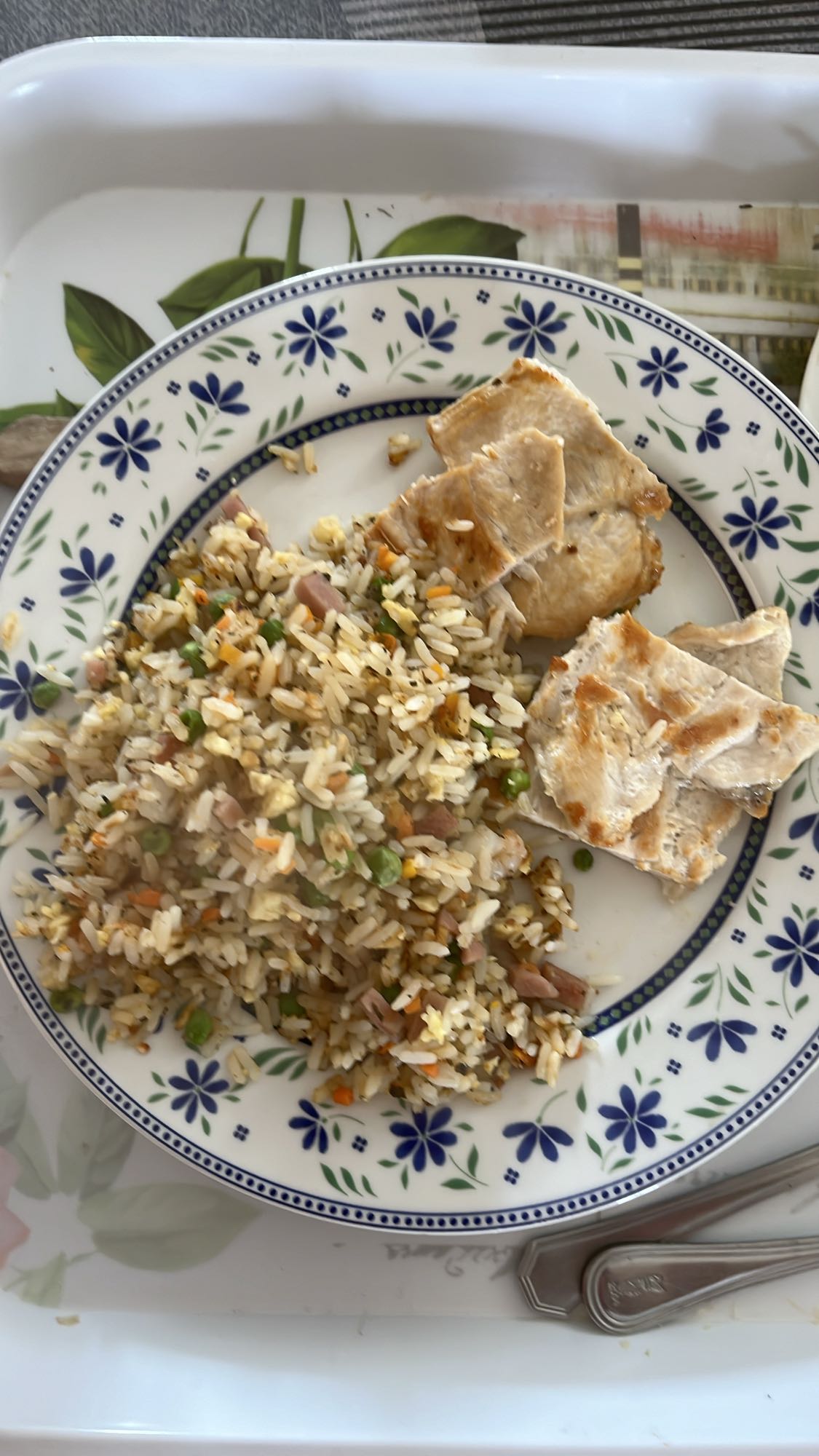 Riz sauté et poulet