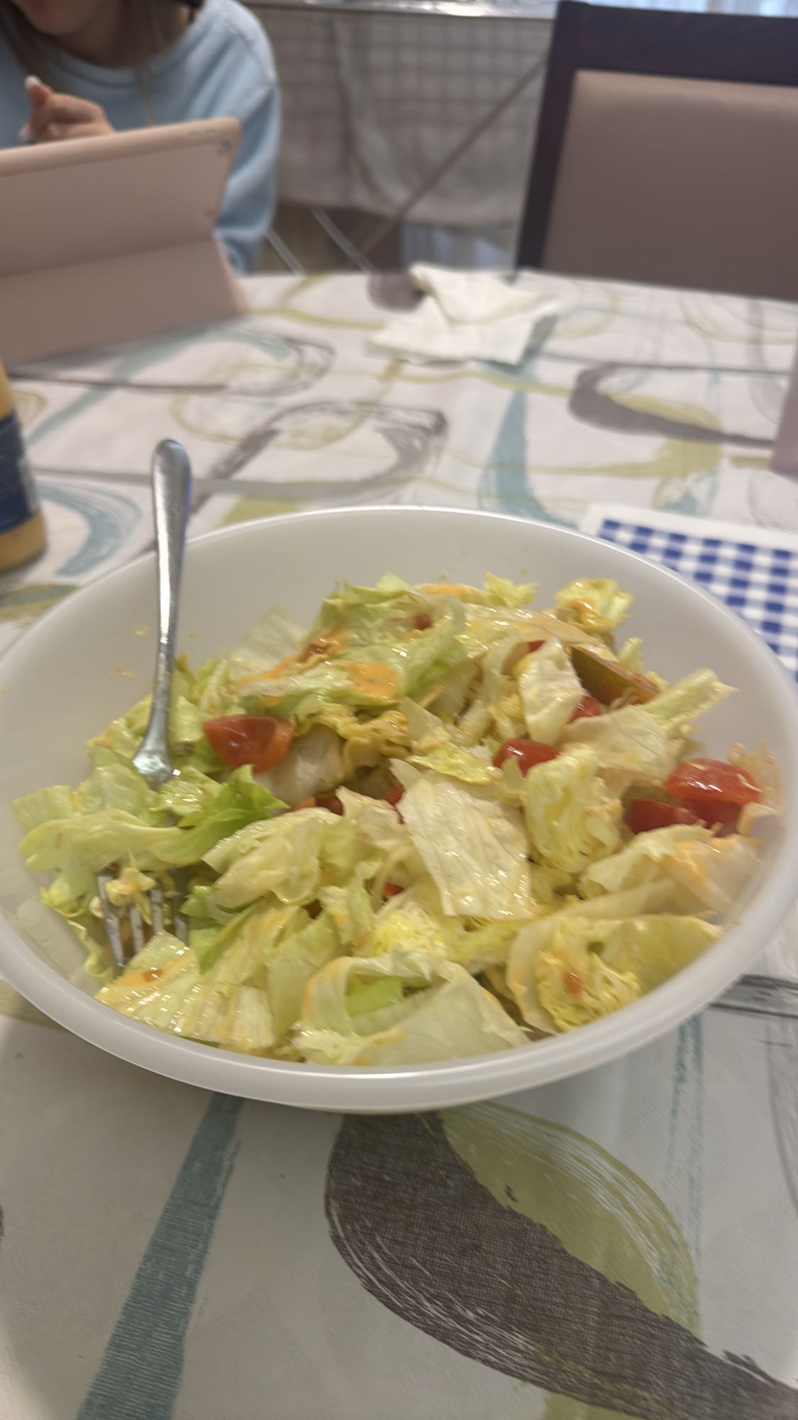 Ensalada con aderezo