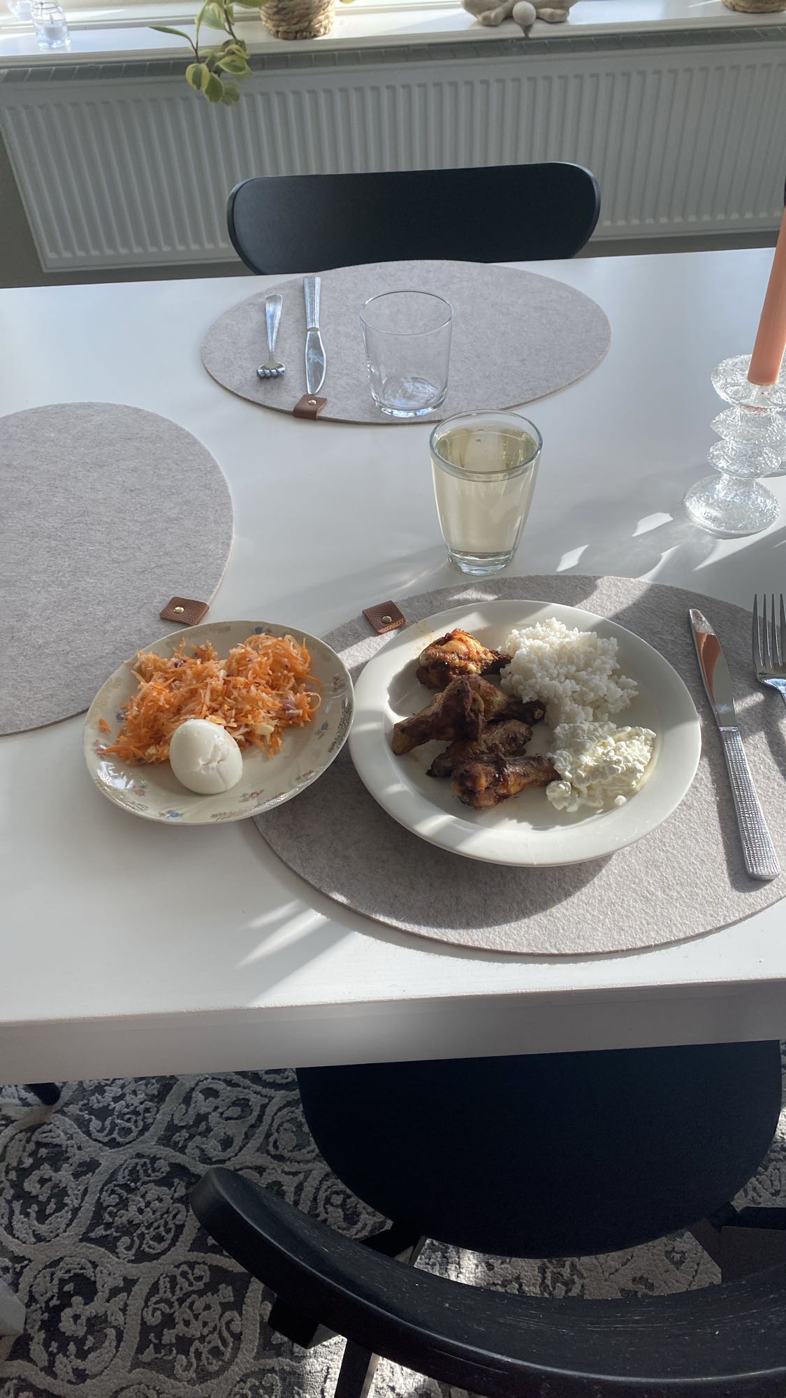 Kyckling med ris och ägg